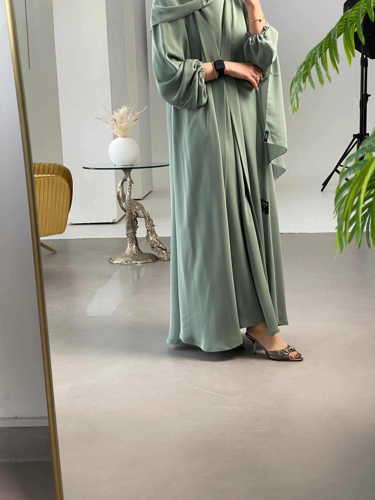 C - Mint - Green - Nada - Abaya - Set