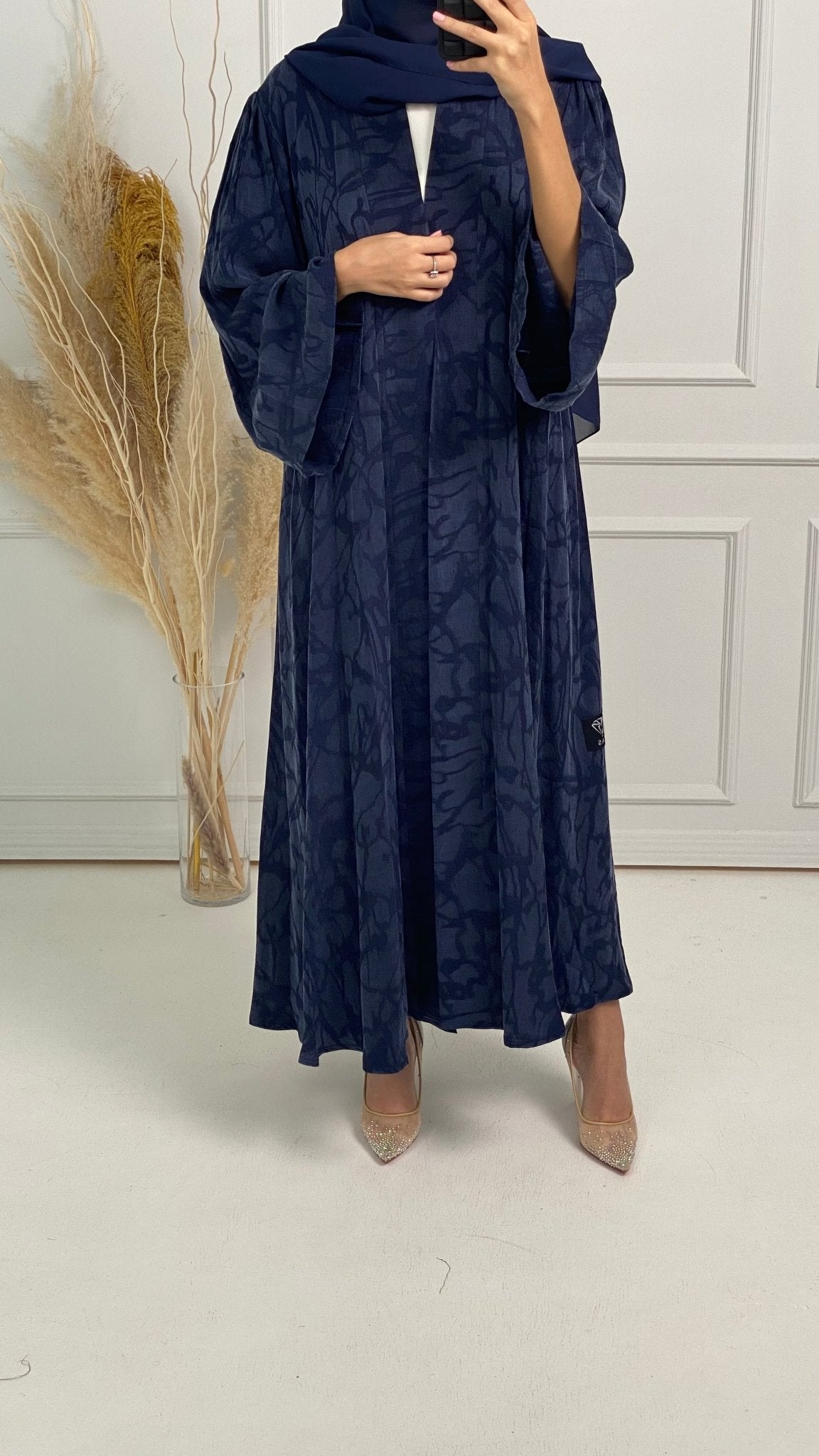 C - Navy Blue Premium Abaya