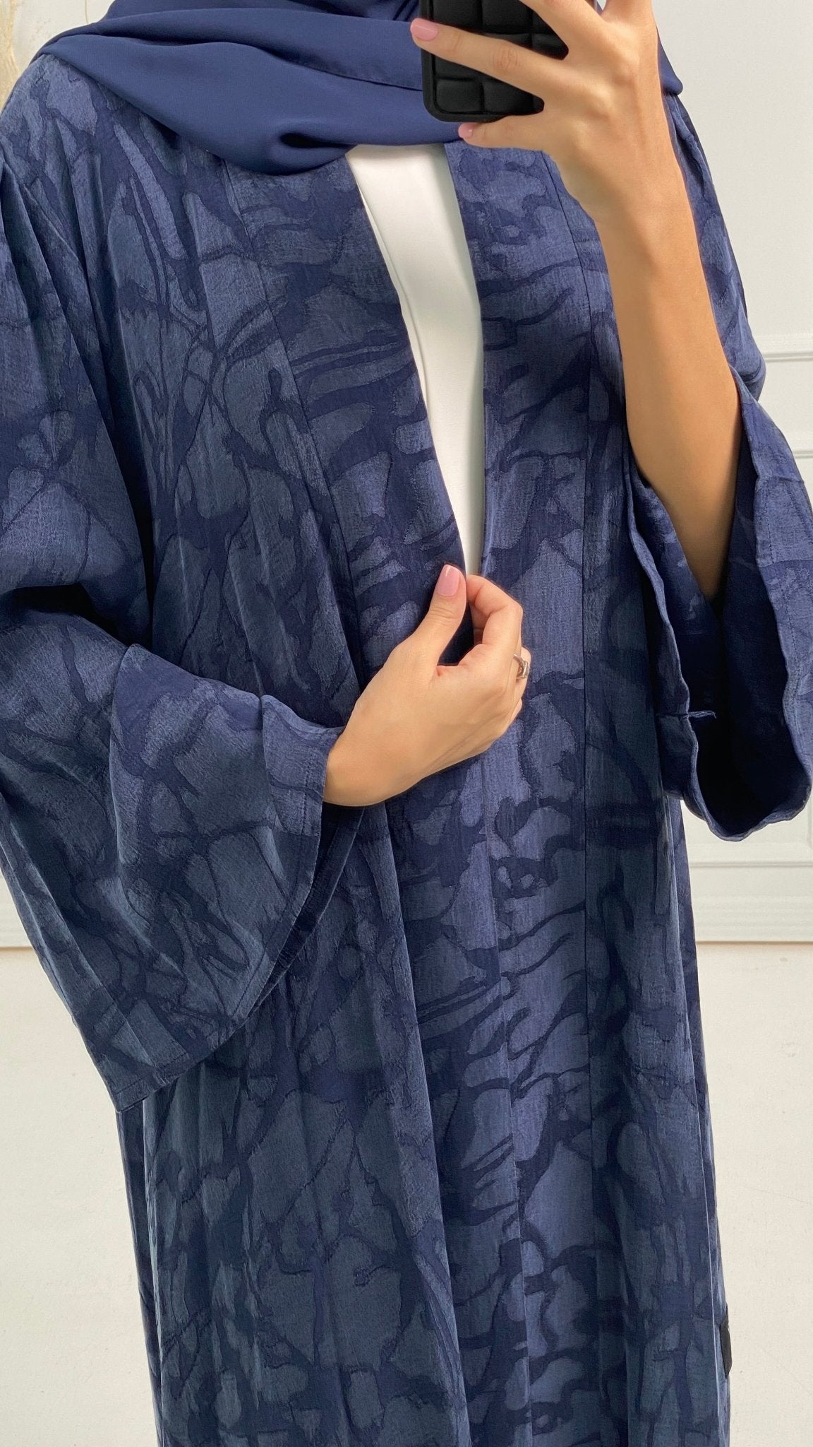 C - Navy Blue Premium Abaya