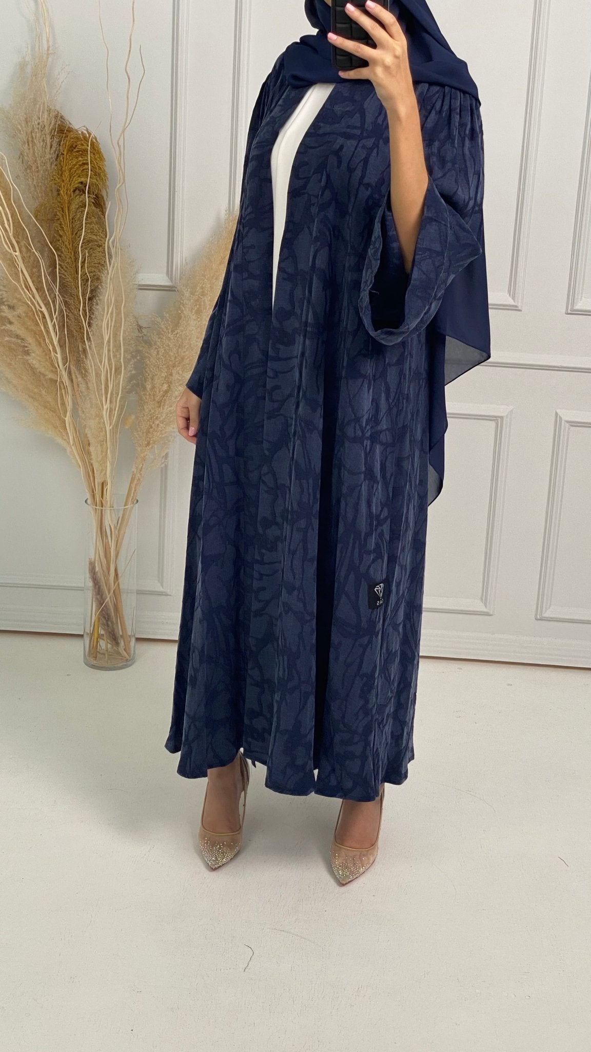 C - Navy Blue Premium Abaya