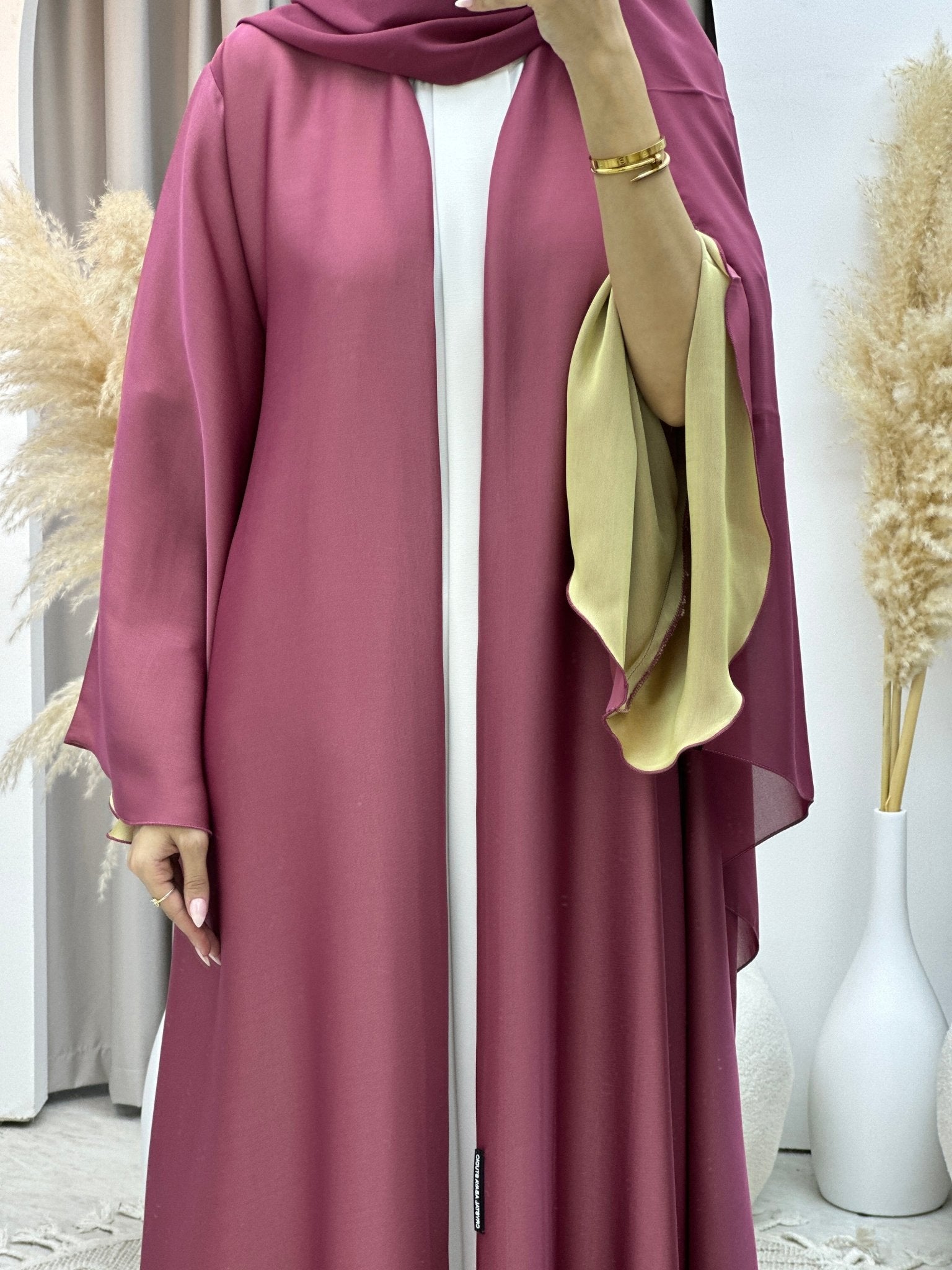 C Pink Kloosh Duotone Abaya