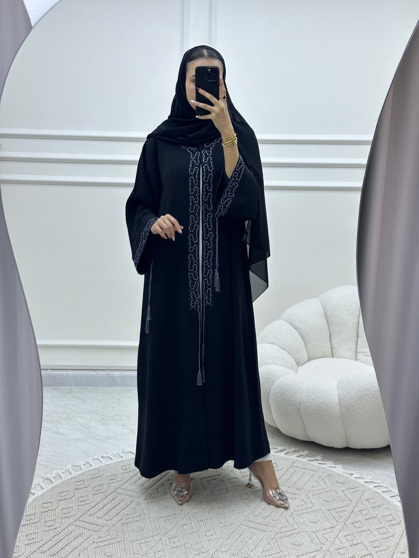 C Ramadan Black Eid Abaya 02