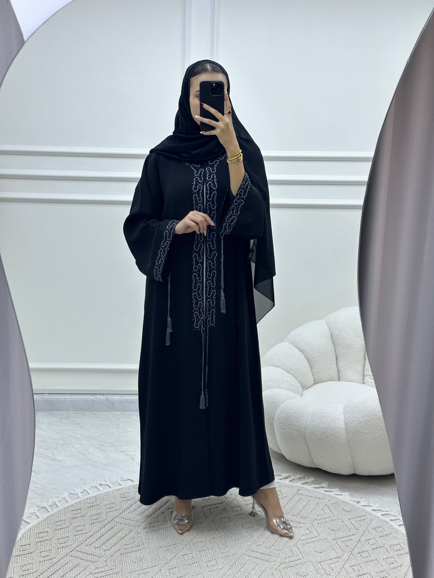 C Ramadan Black Eid Abaya 02