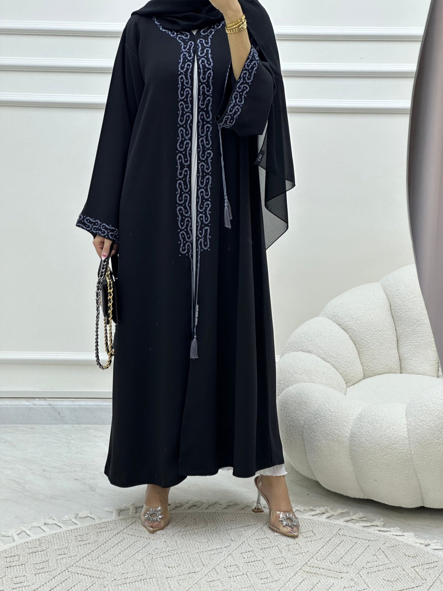 C Ramadan Black Eid Abaya 02