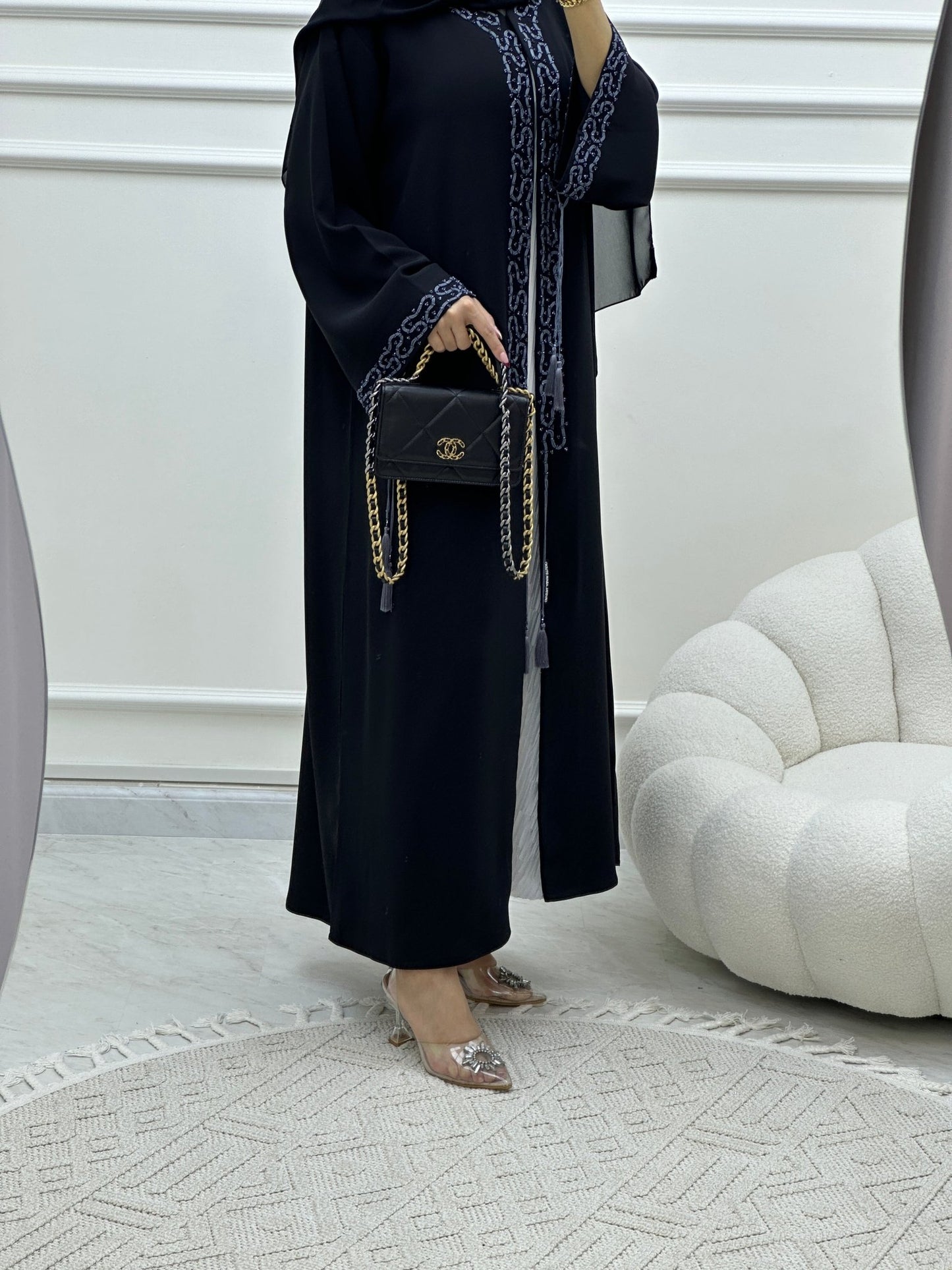 C Ramadan Black Eid Abaya 02