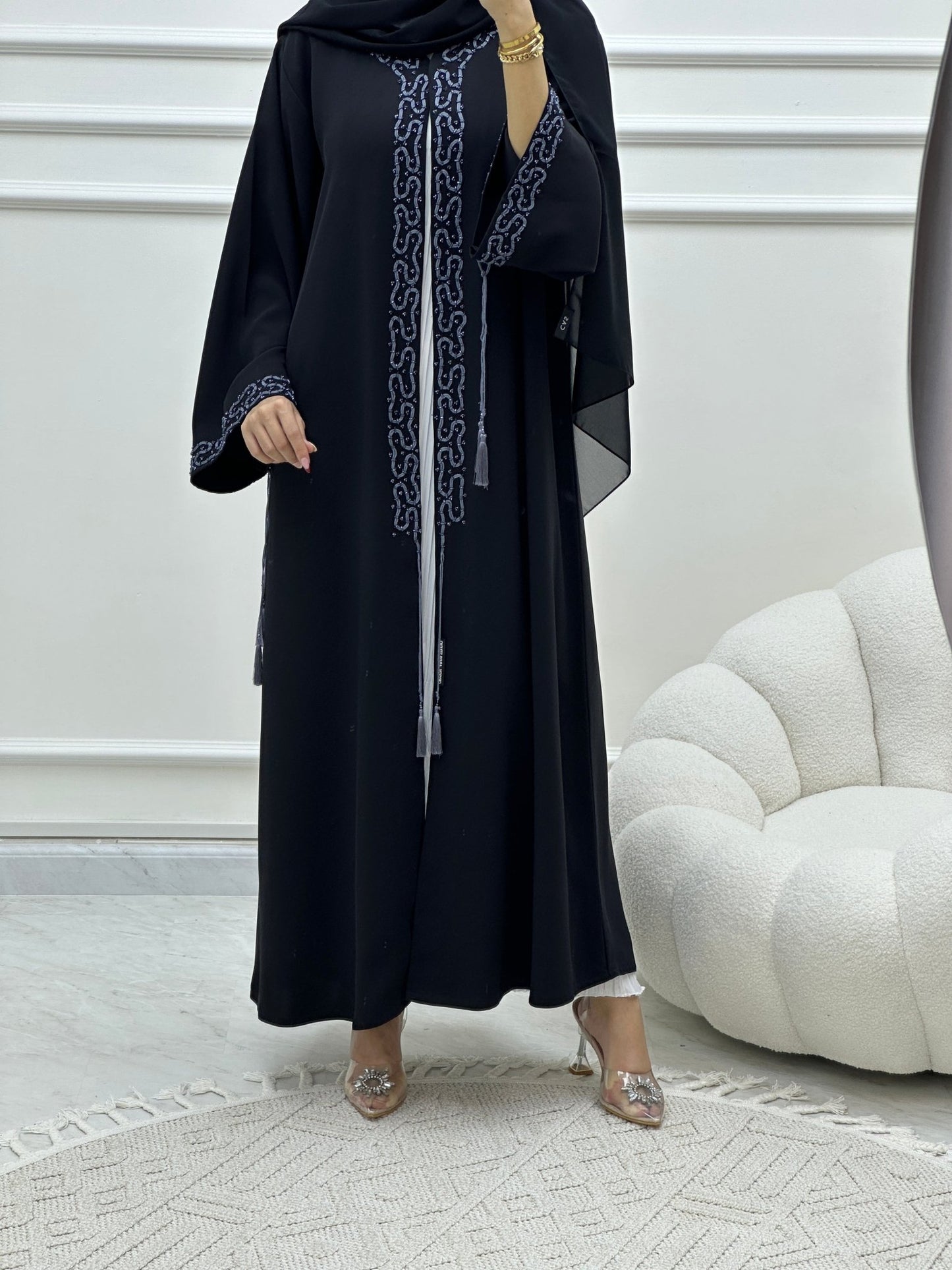 C Ramadan Black Eid Abaya 02