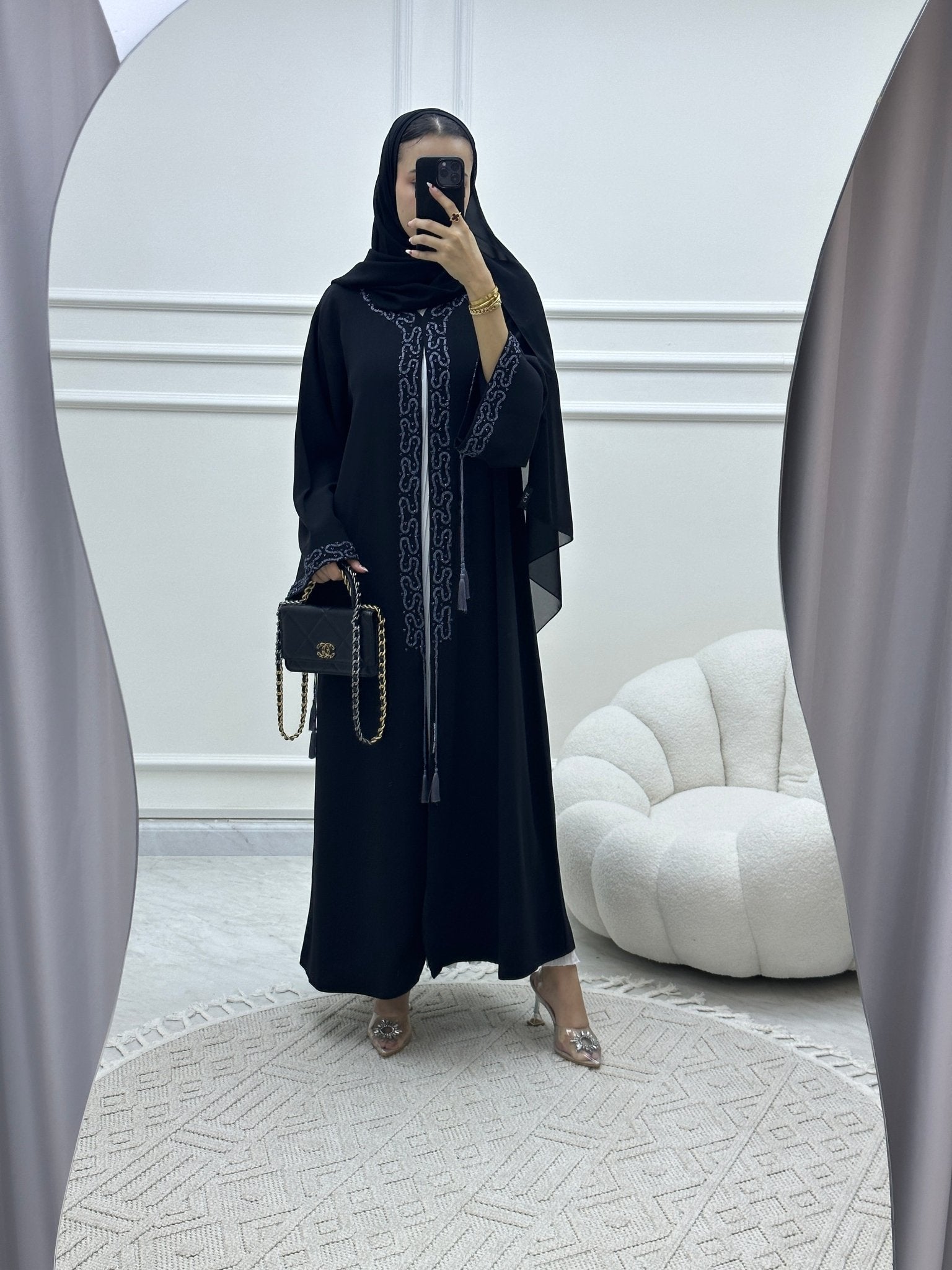 C Ramadan Black Eid Abaya 02