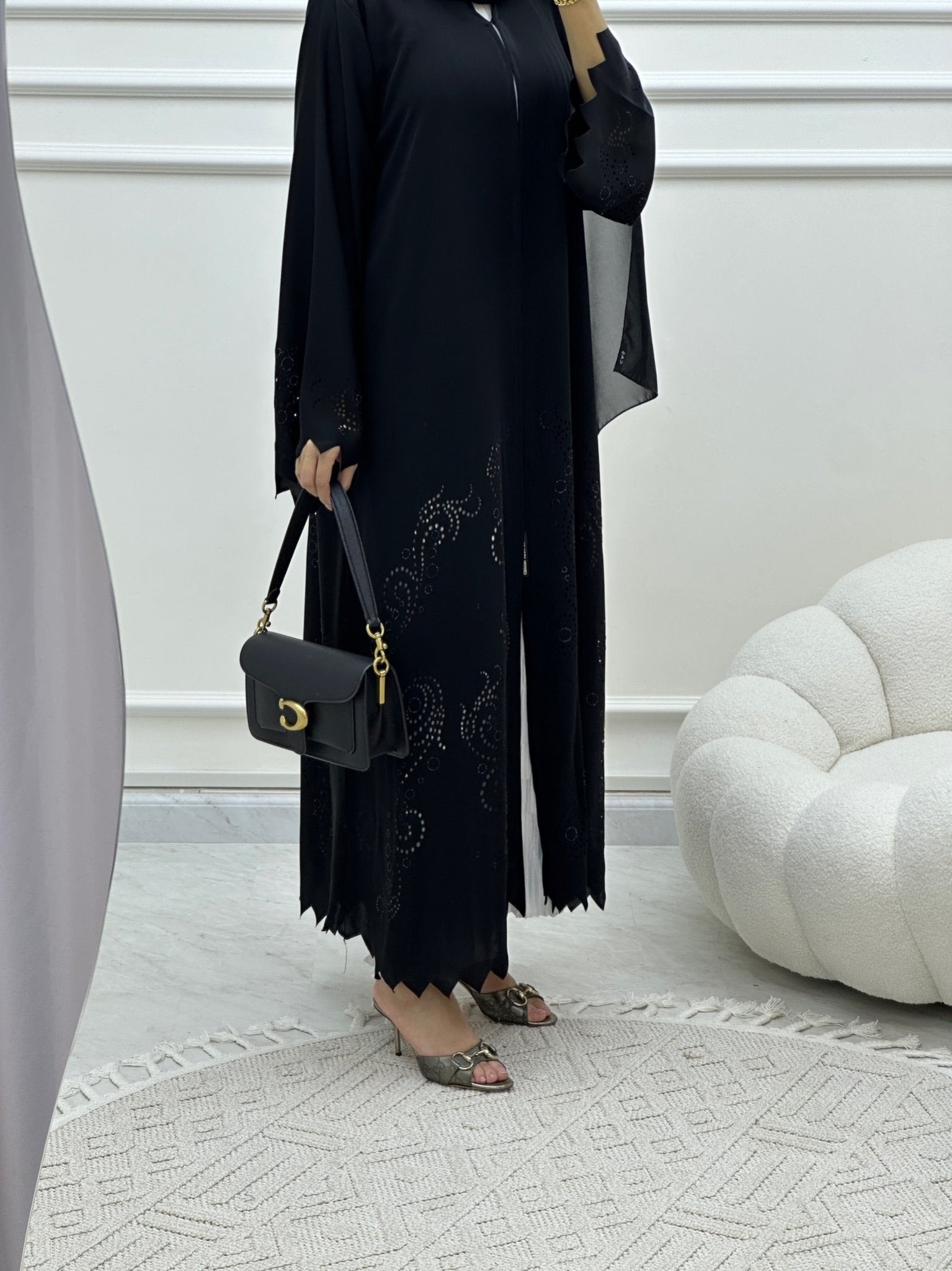 C Ramadan Black Eid Abaya 08