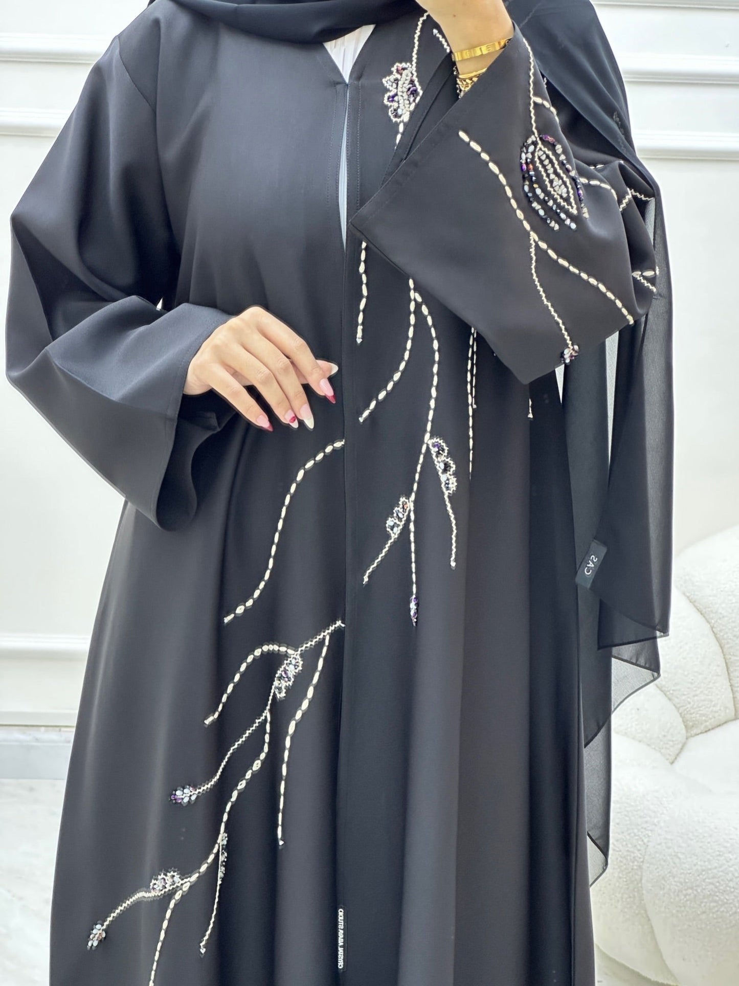 C Ramadan Black Eid Abaya 12