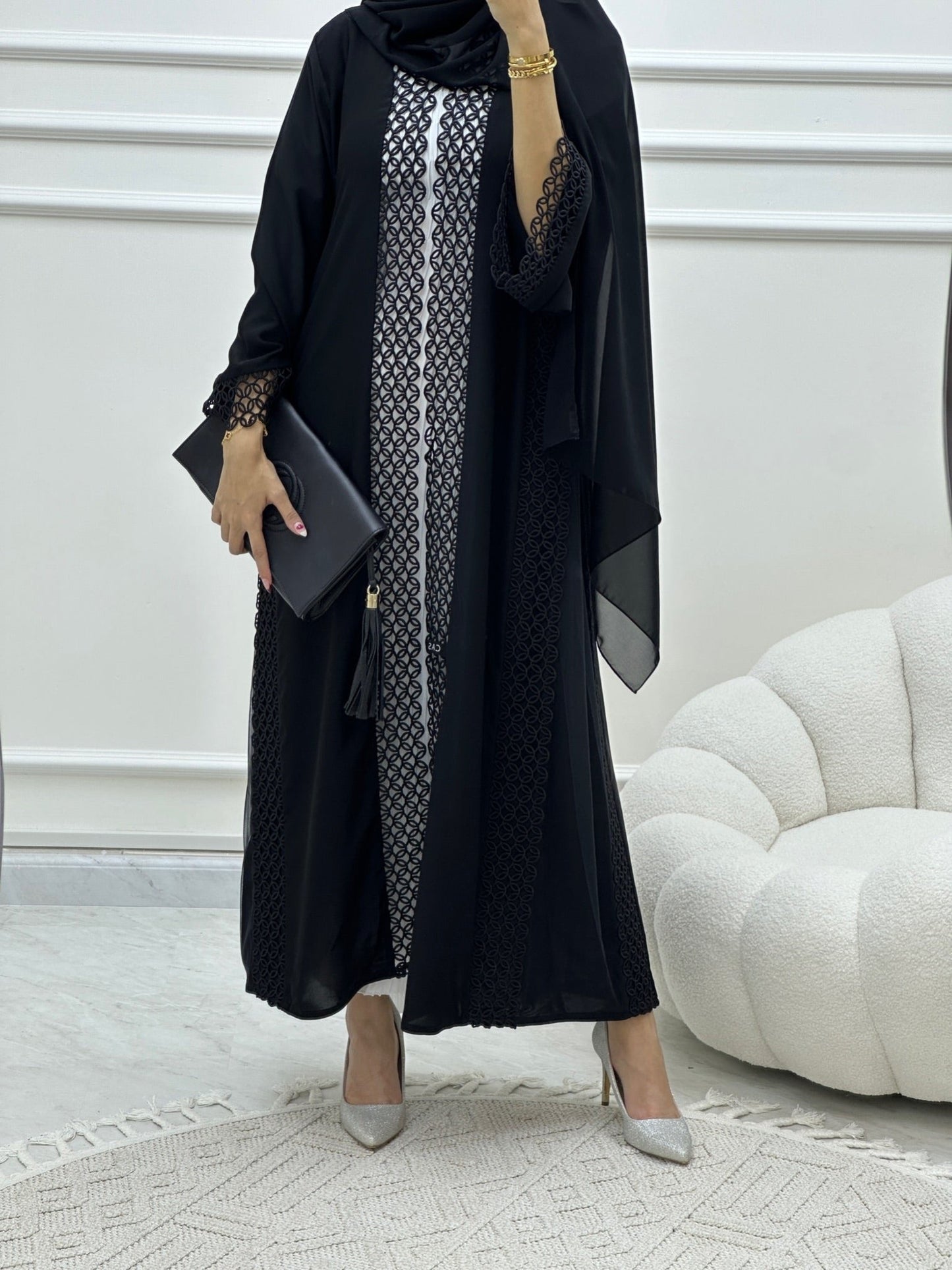 C Ramadan Black Eid Abaya 15