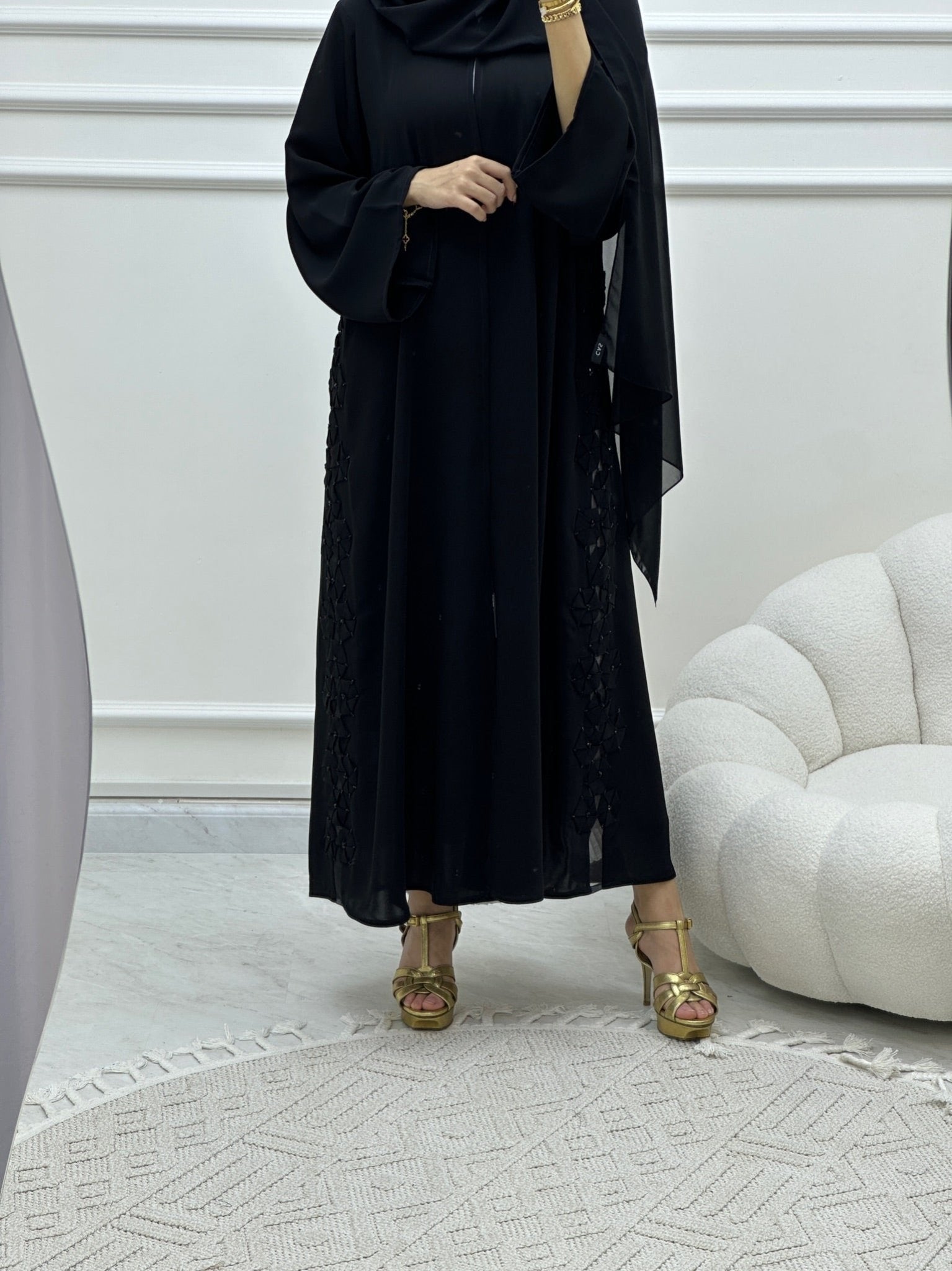 C Ramadan Black Eid Abaya 20