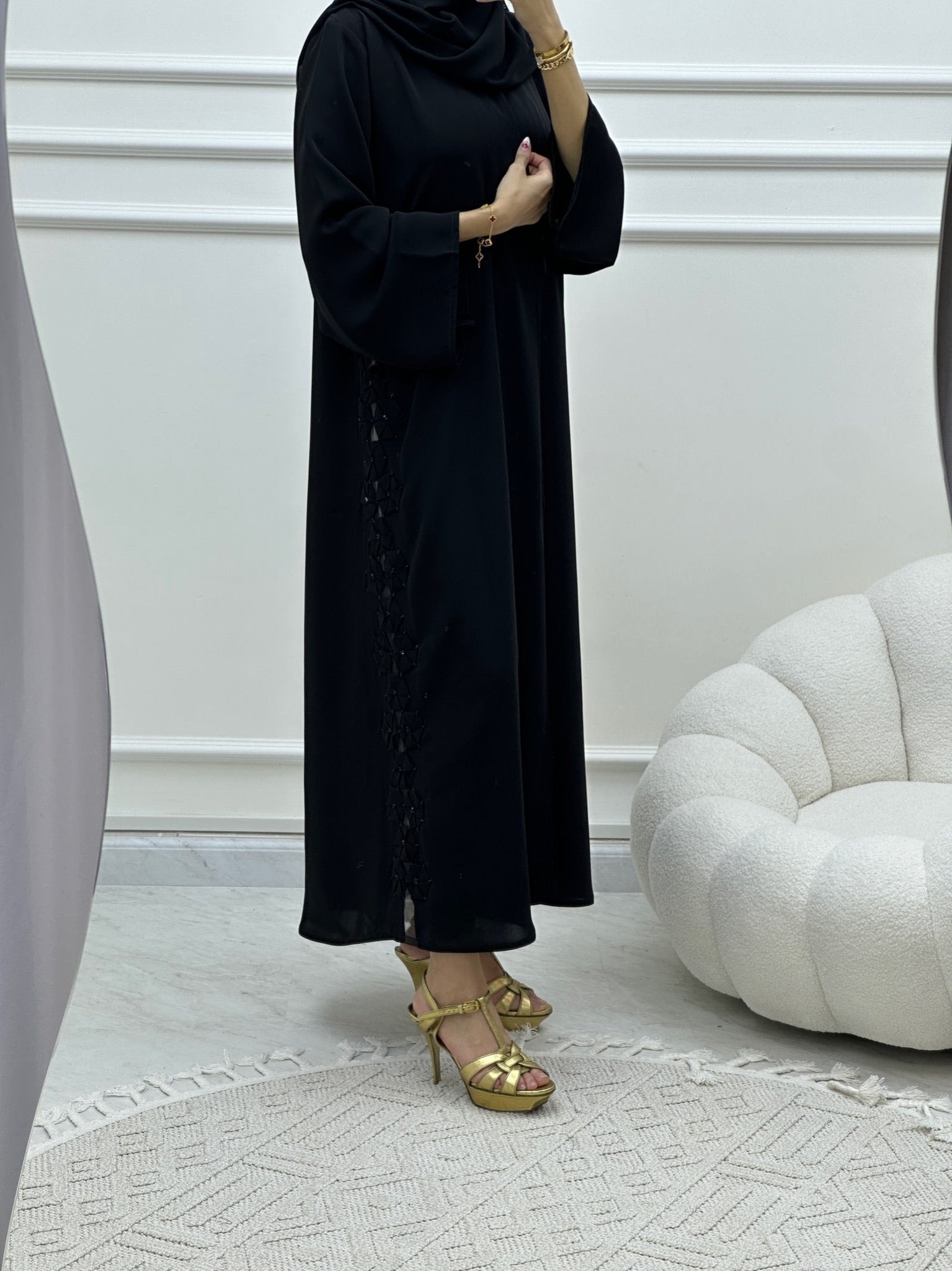 C Ramadan Black Eid Abaya 20