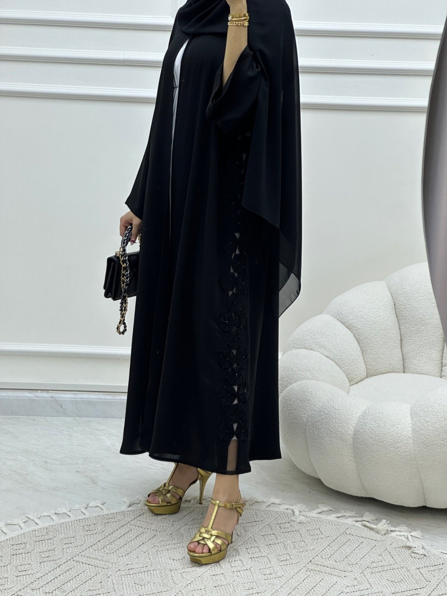 C Ramadan Black Eid Abaya 20