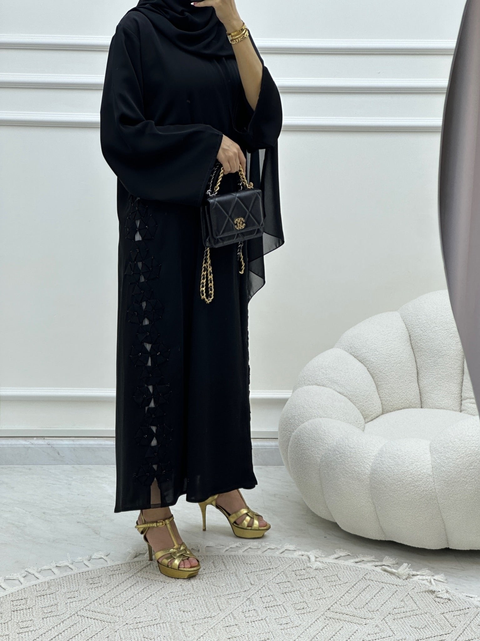 C Ramadan Black Eid Abaya 20