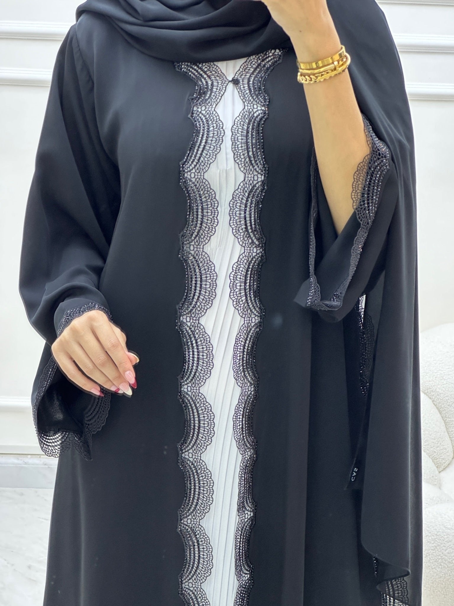 C Ramadan Black Eid Abaya 22