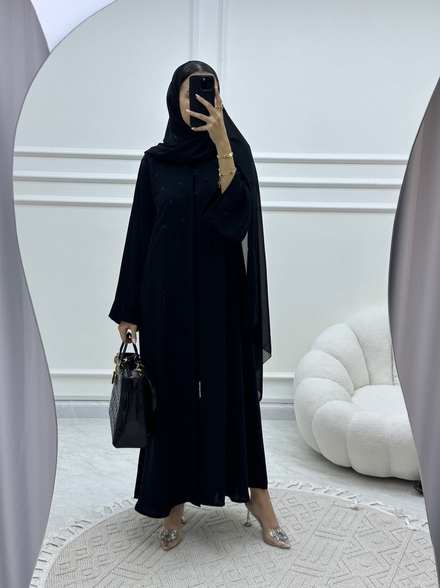 C Ramadan Black Eid Abaya 44