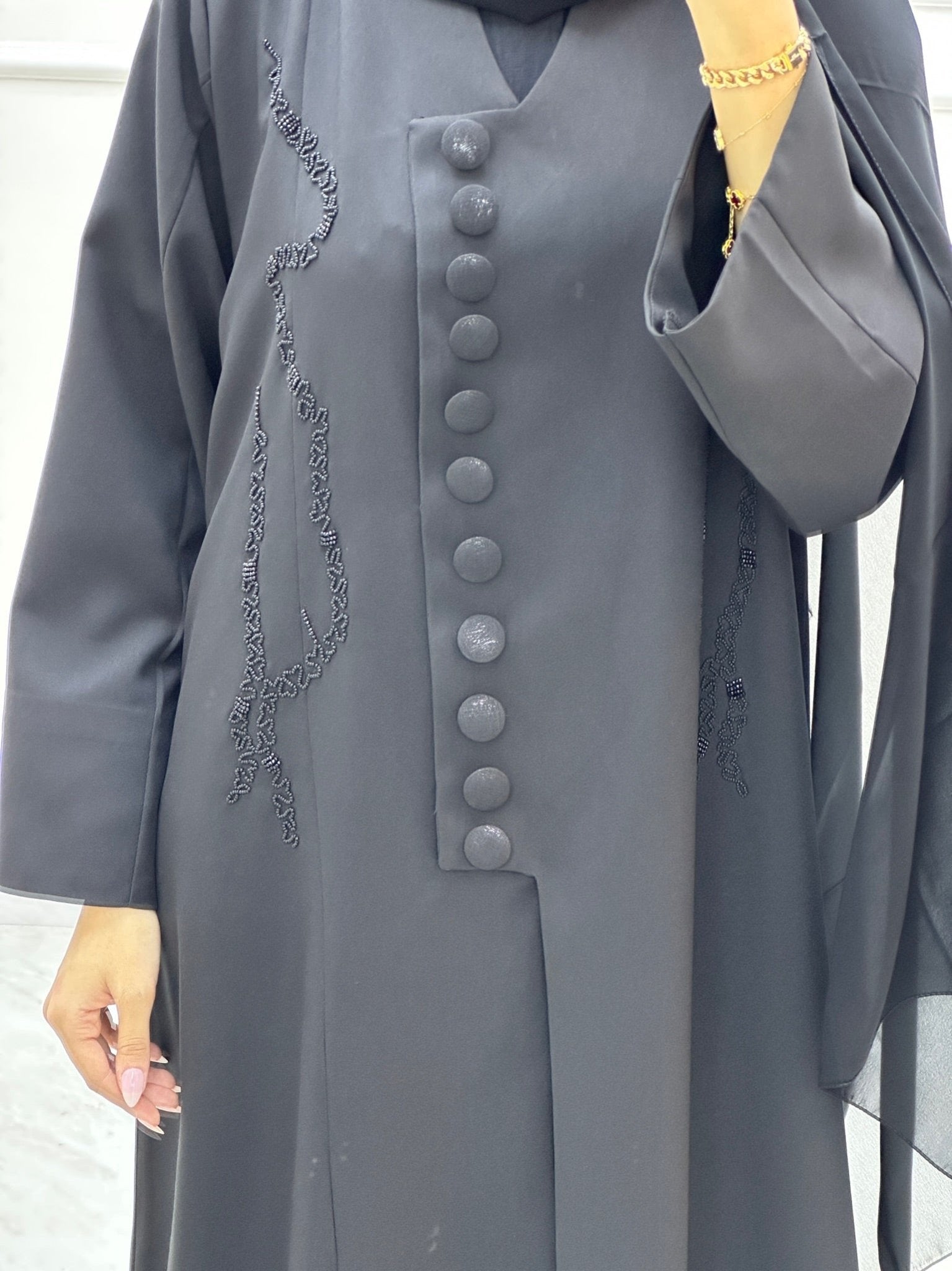 C Ramadan Black Eid Abaya 46