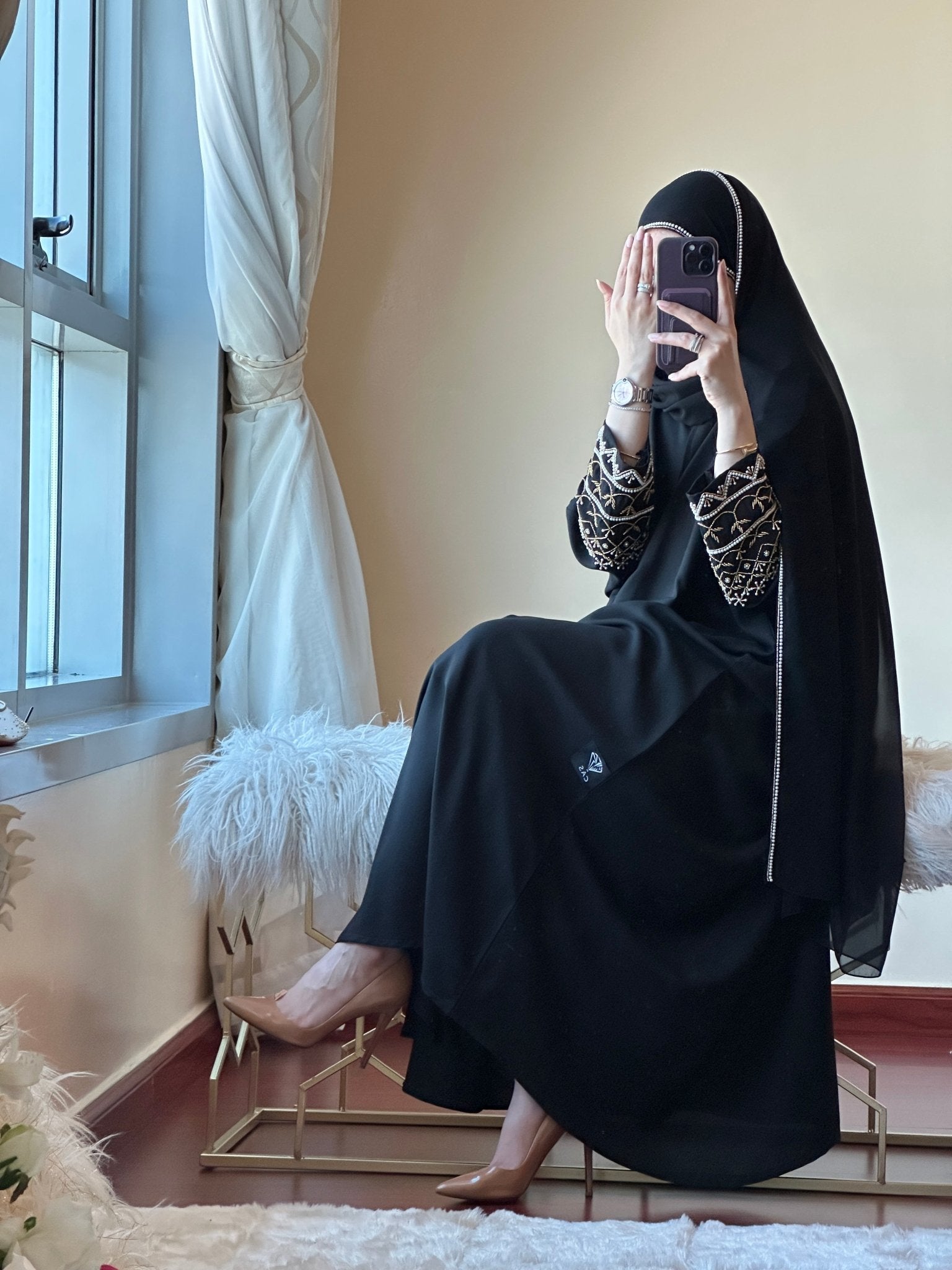 C - Ramadan - Eid - Black - Abaya - 19