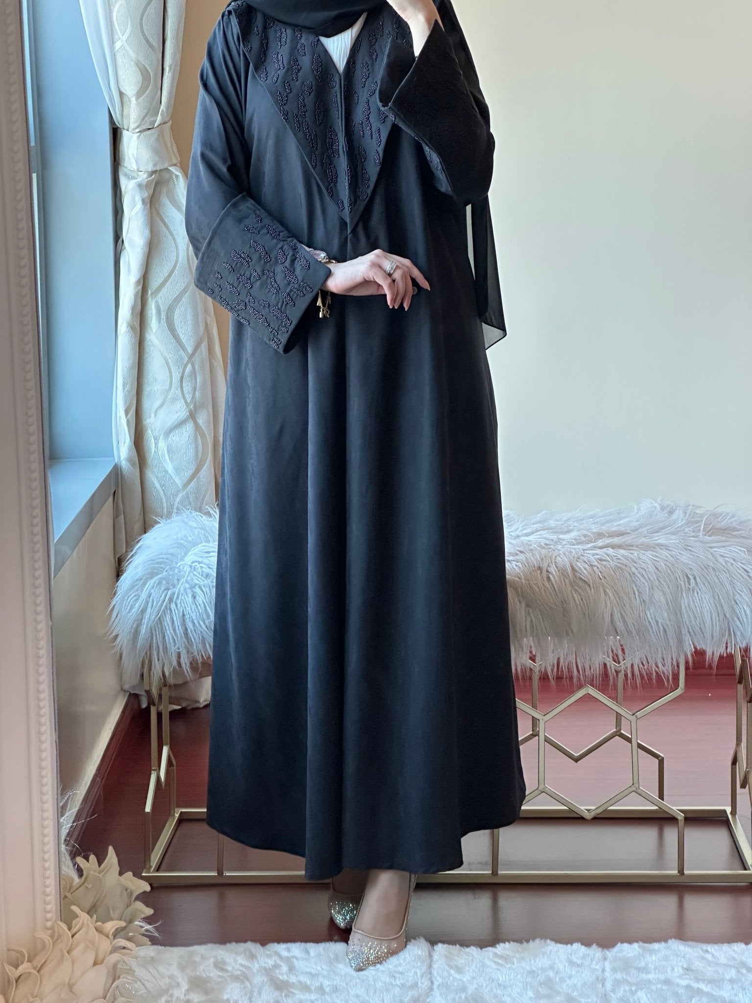 C - Ramadan - Eid - Black - Abaya - 20