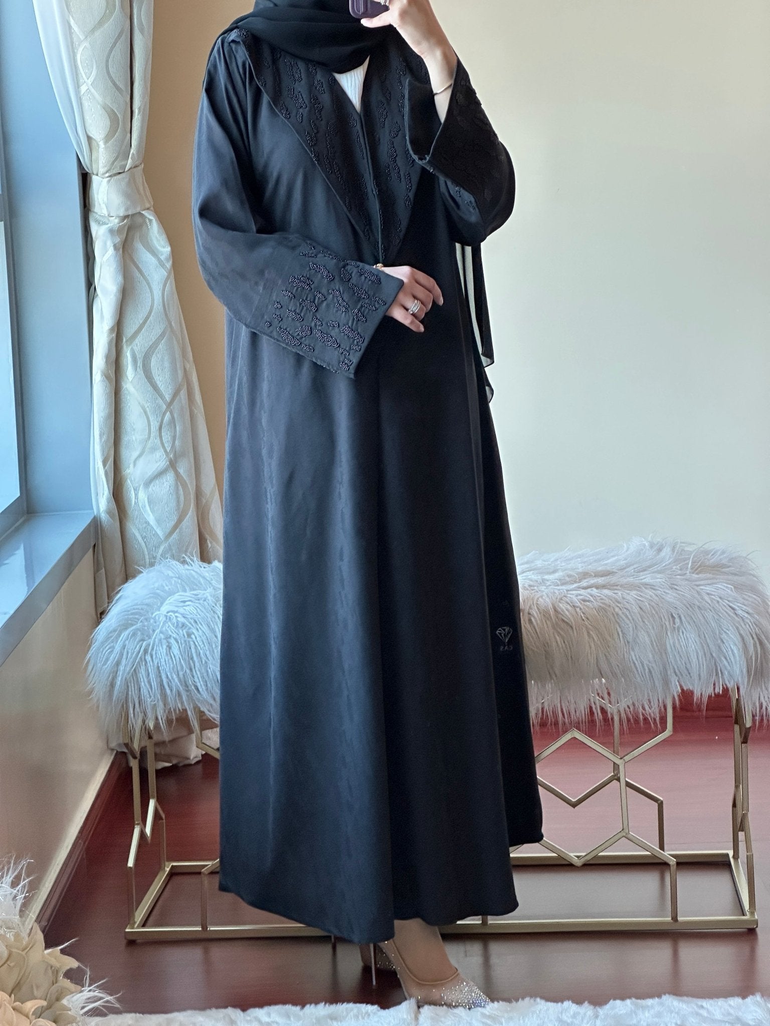 C - Ramadan - Eid - Black - Abaya - 20