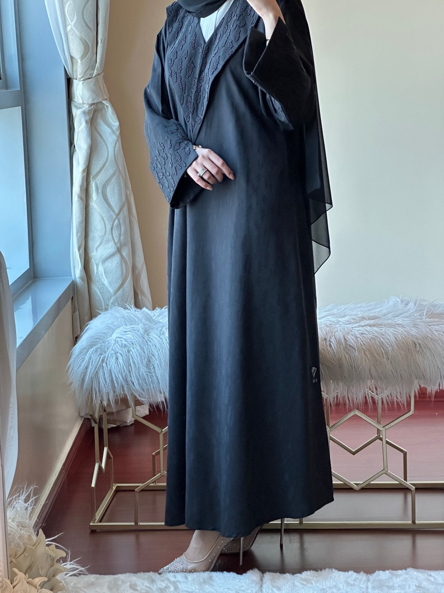 C - Ramadan - Eid - Black - Abaya - 20