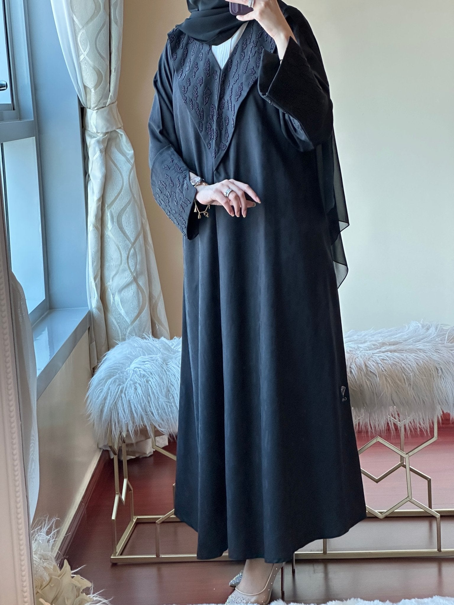 C - Ramadan - Eid - Black - Abaya - 20