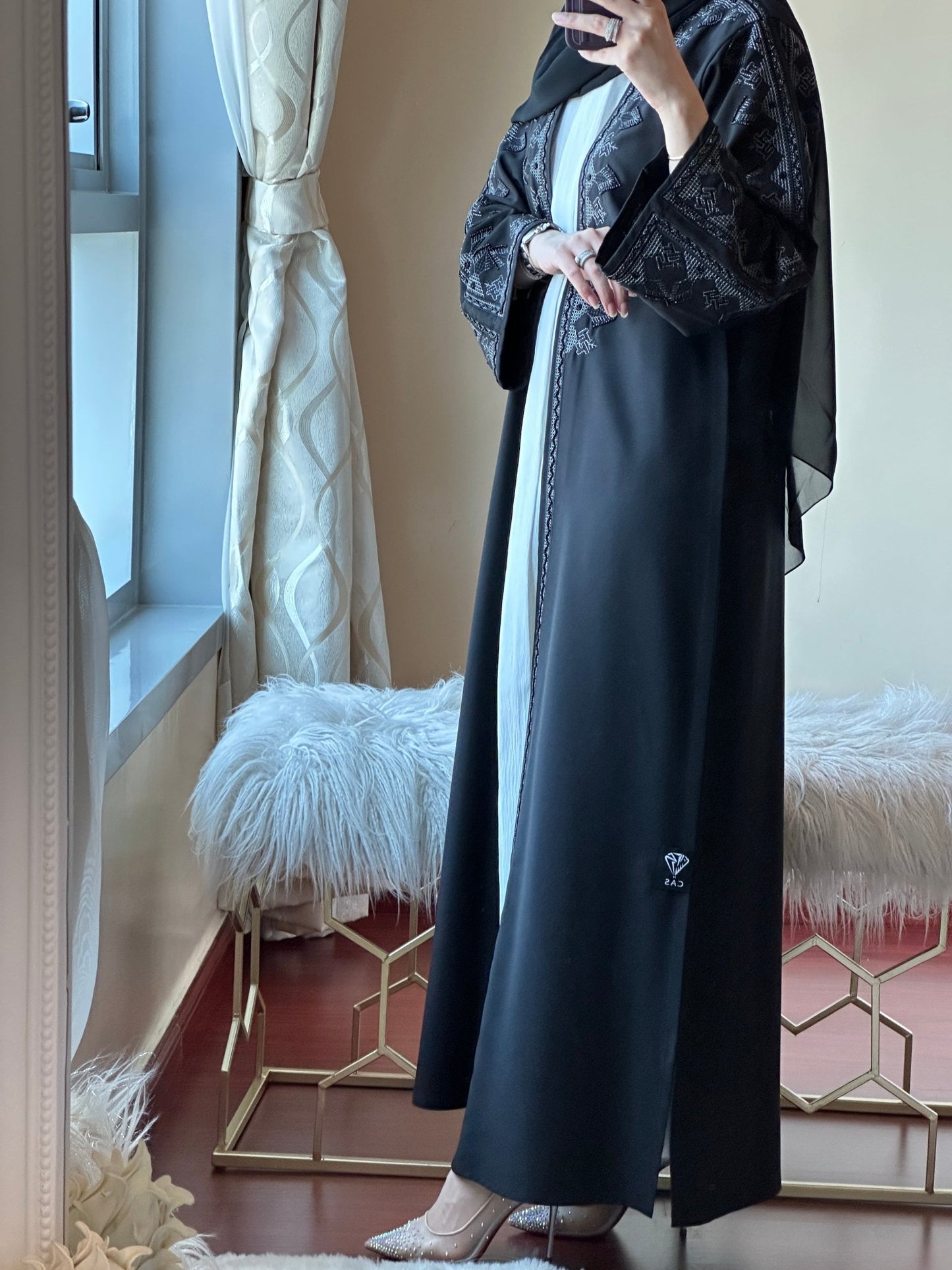 C - Ramadan - Eid - Black - Abaya - 23