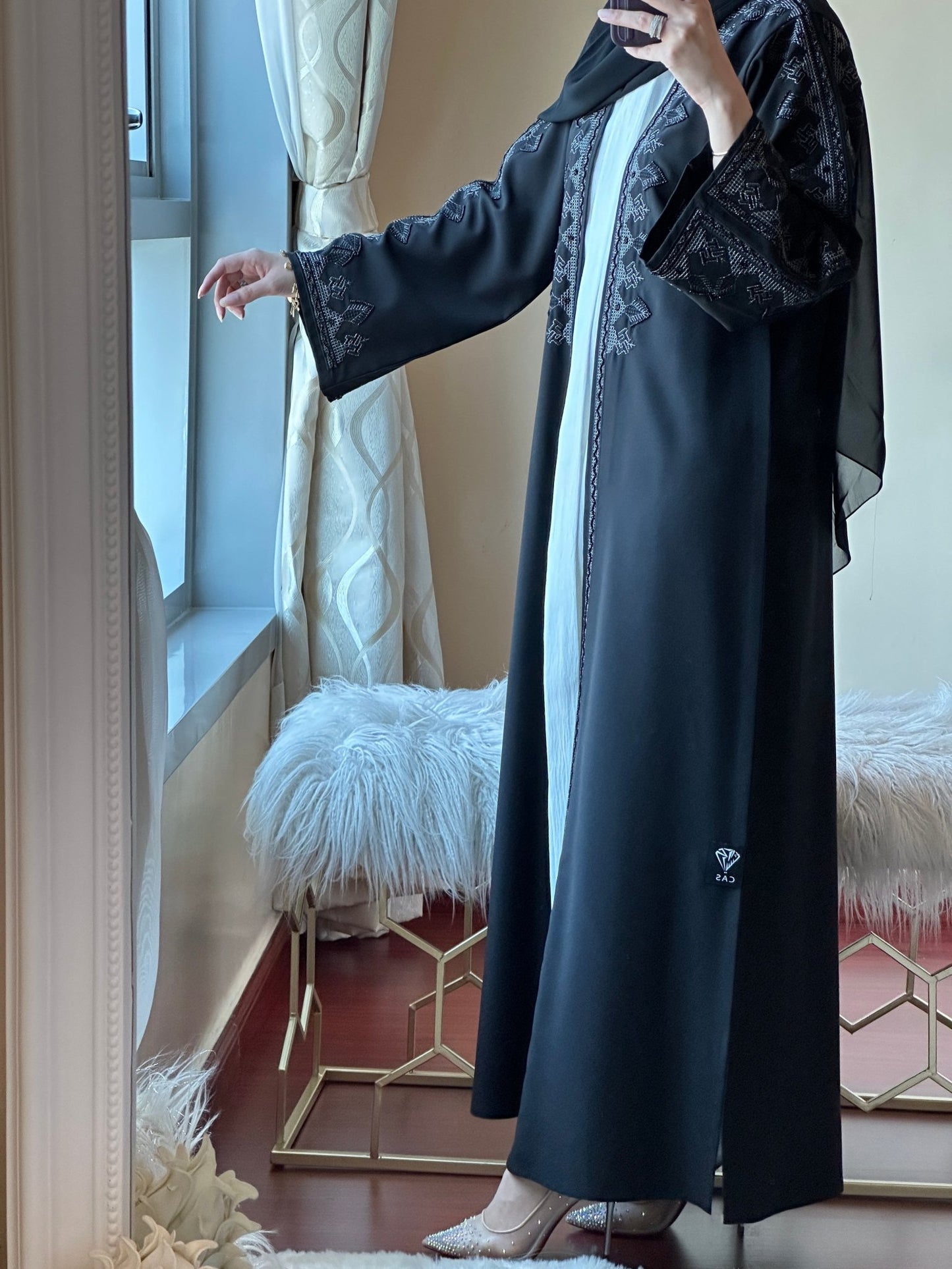 C - Ramadan - Eid - Black - Abaya - 23