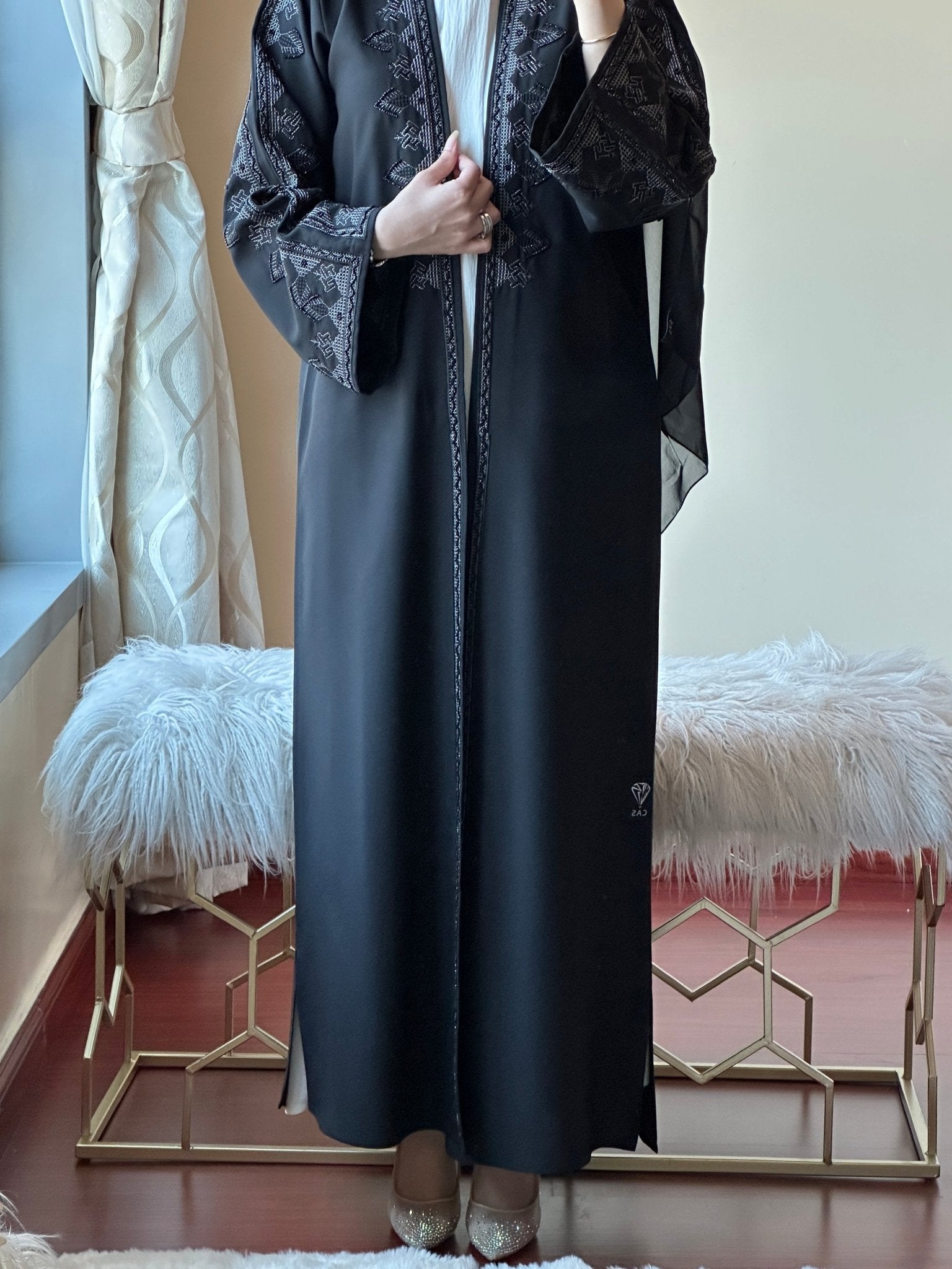 C - Ramadan - Eid - Black - Abaya - 23