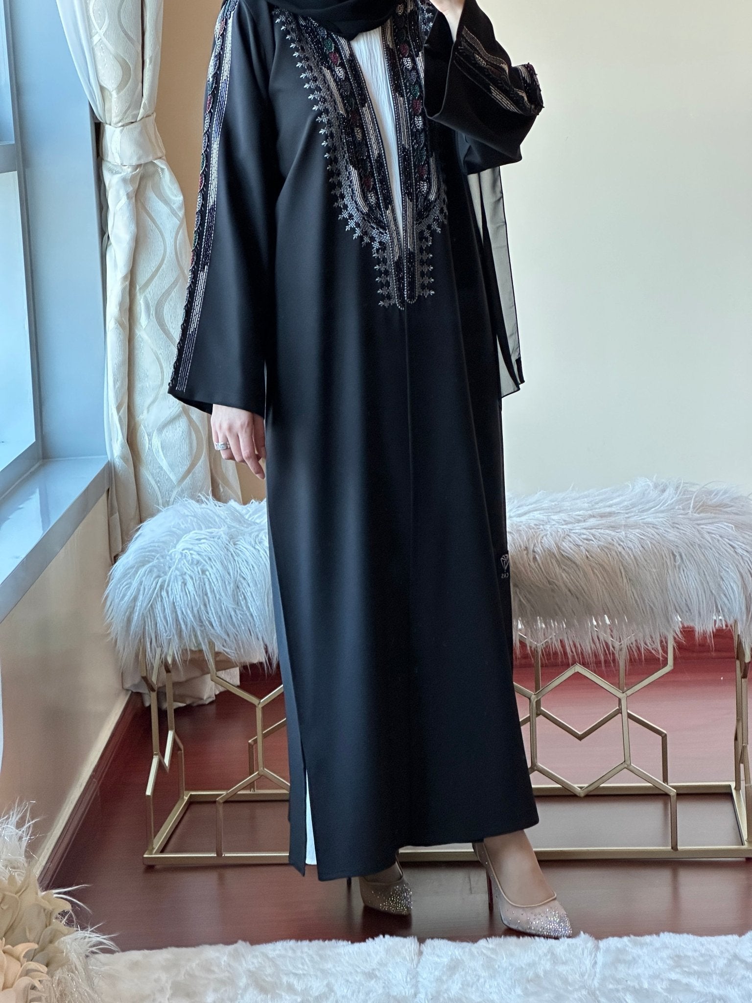 C - Ramadan - Eid - Black - Abaya - 24