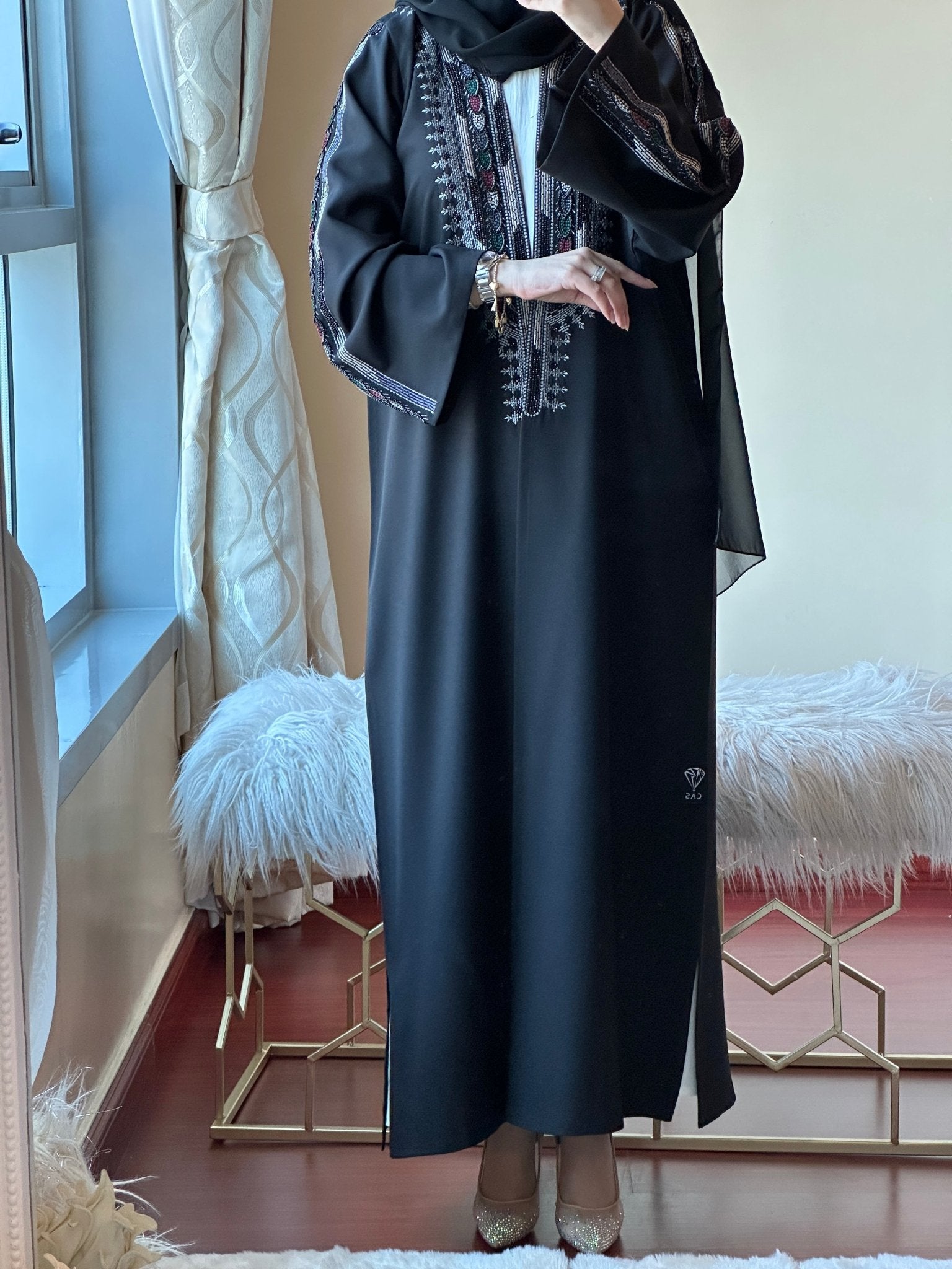 C - Ramadan - Eid - Black - Abaya - 24