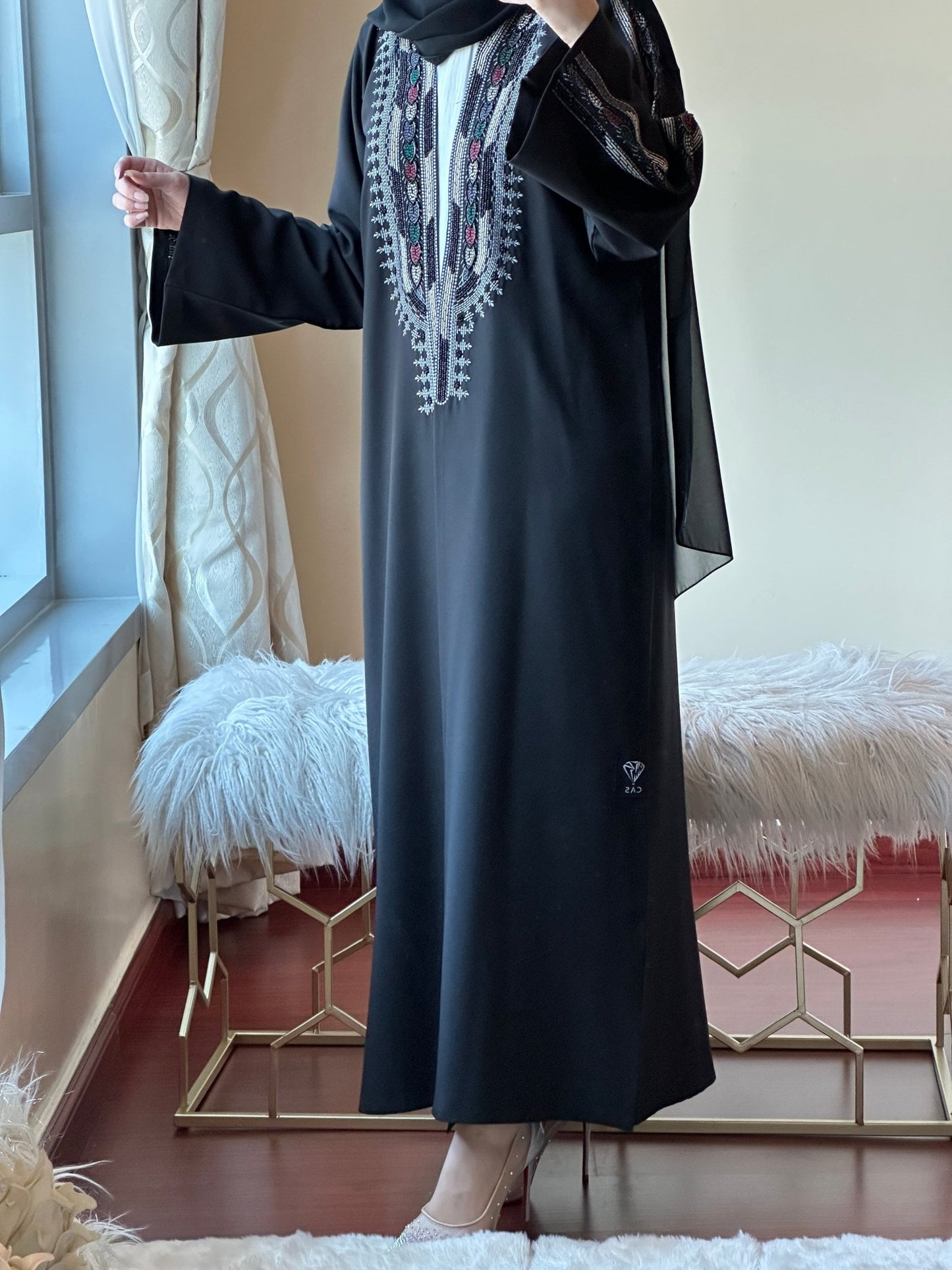 C - Ramadan - Eid - Black - Abaya - 24