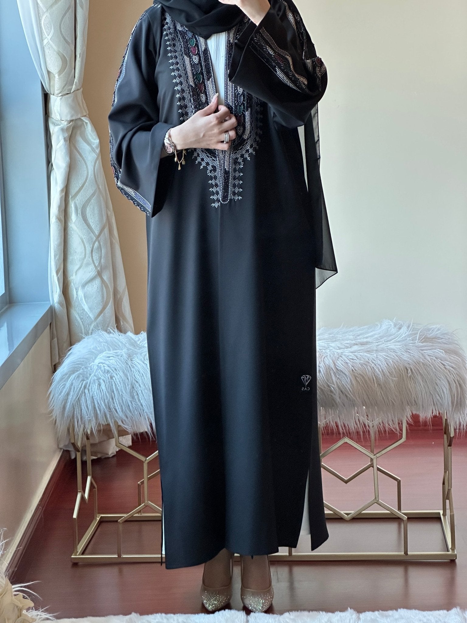 C - Ramadan - Eid - Black - Abaya - 24