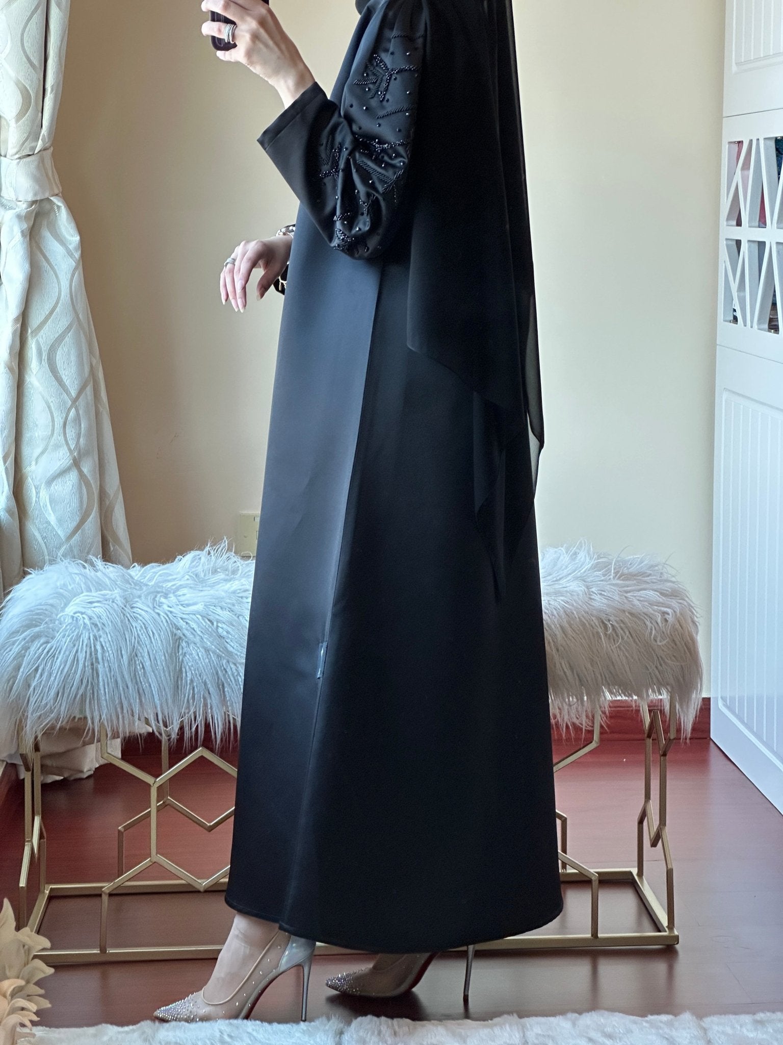 C - Ramadan - Eid - Black - Abaya - 26