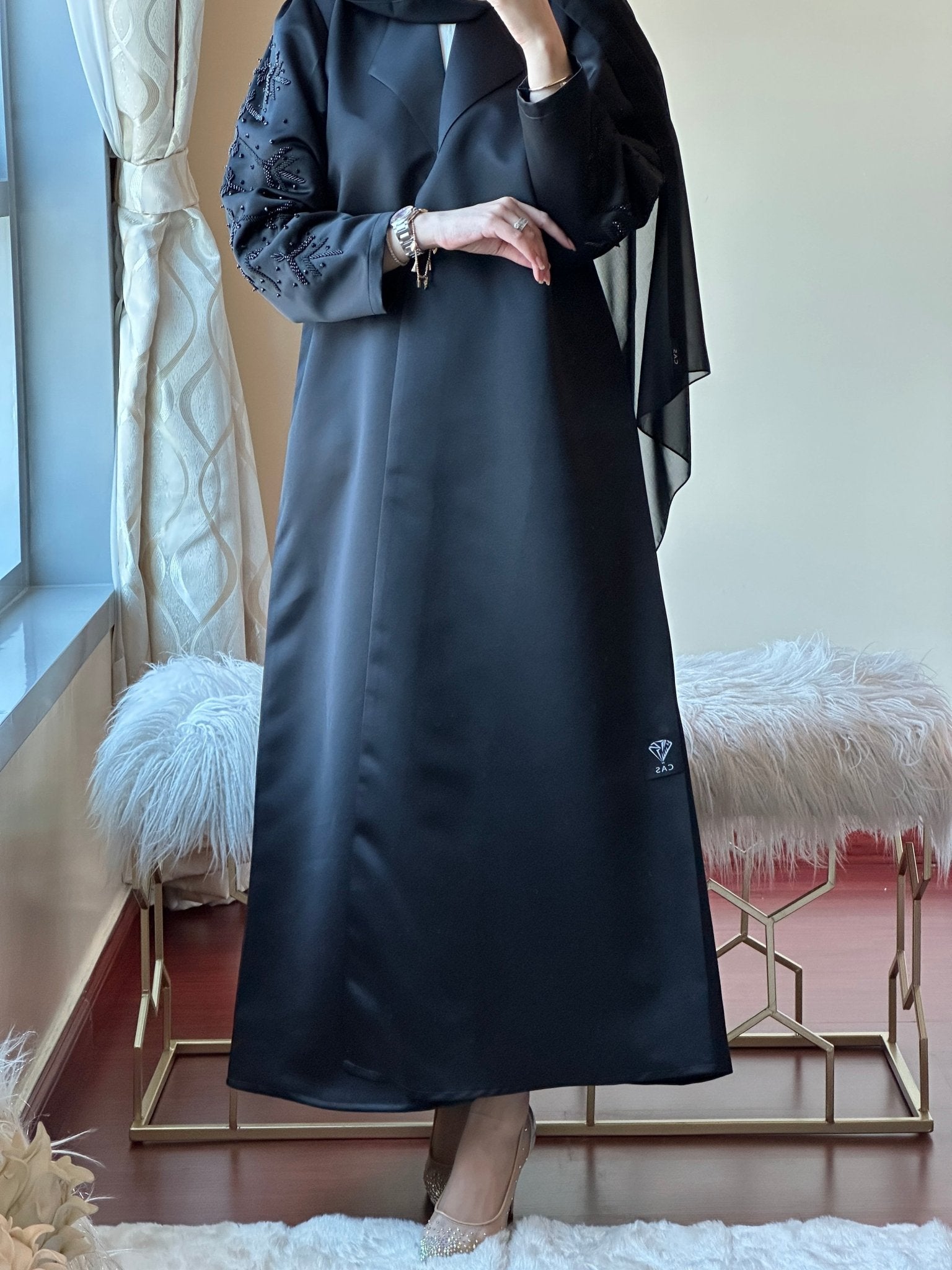 C - Ramadan - Eid - Black - Abaya - 26