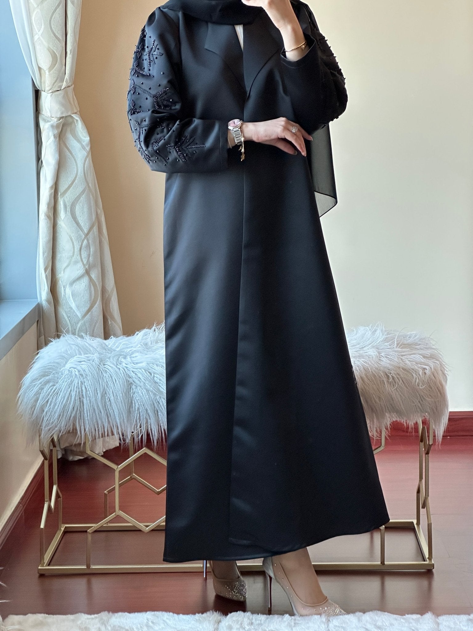 C - Ramadan - Eid - Black - Abaya - 26