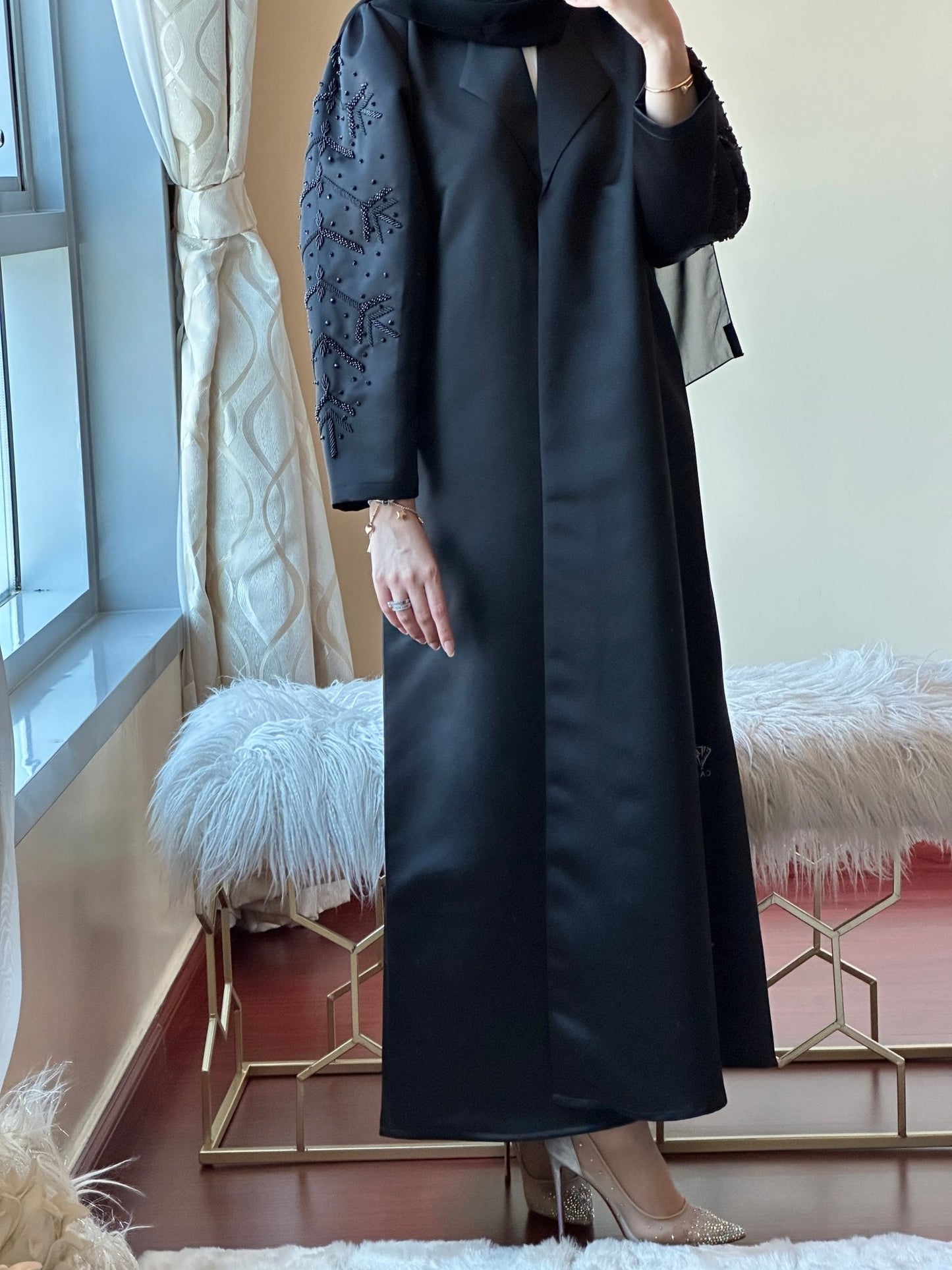 C - Ramadan - Eid - Black - Abaya - 26