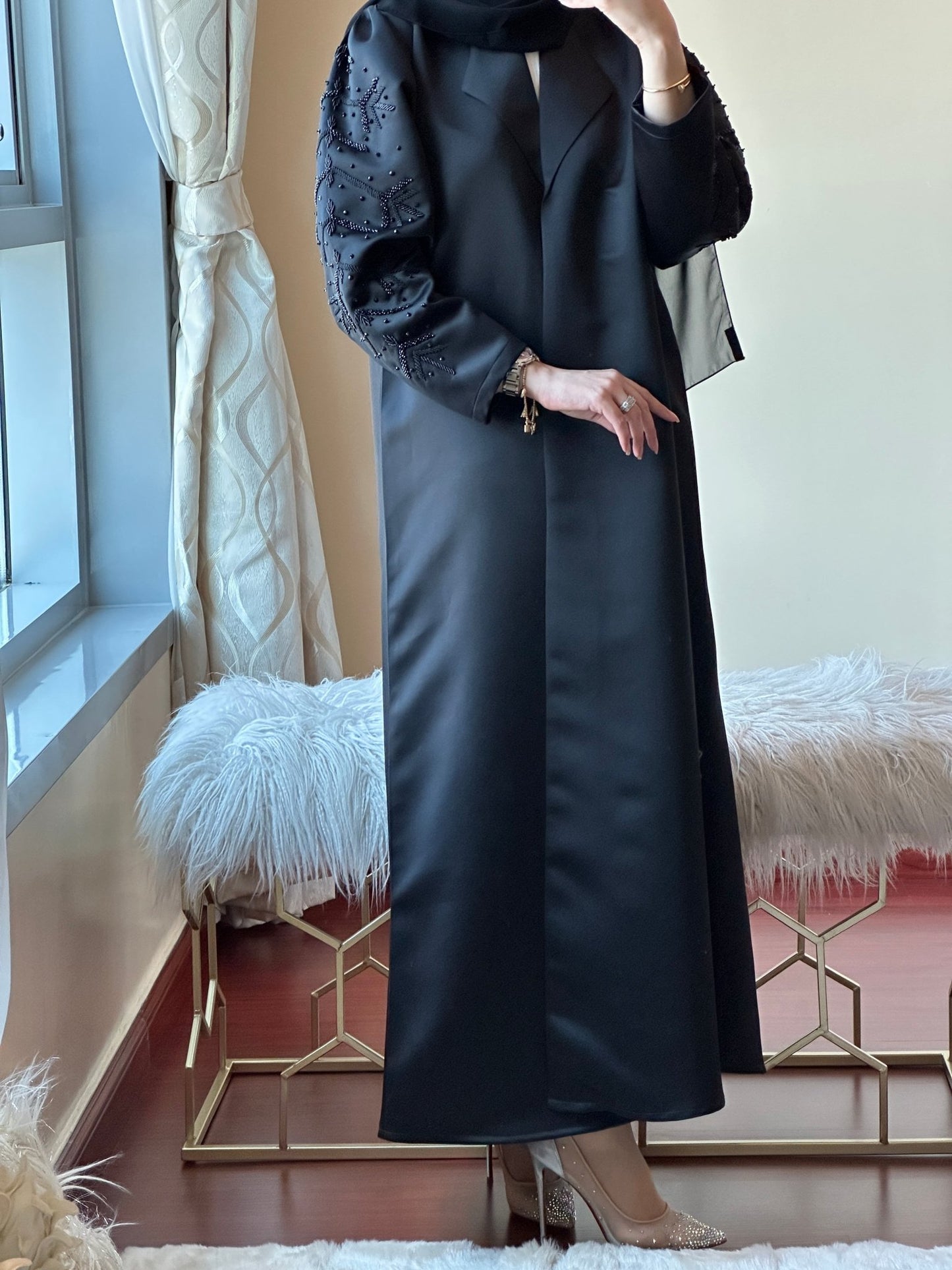 C - Ramadan - Eid - Black - Abaya - 26