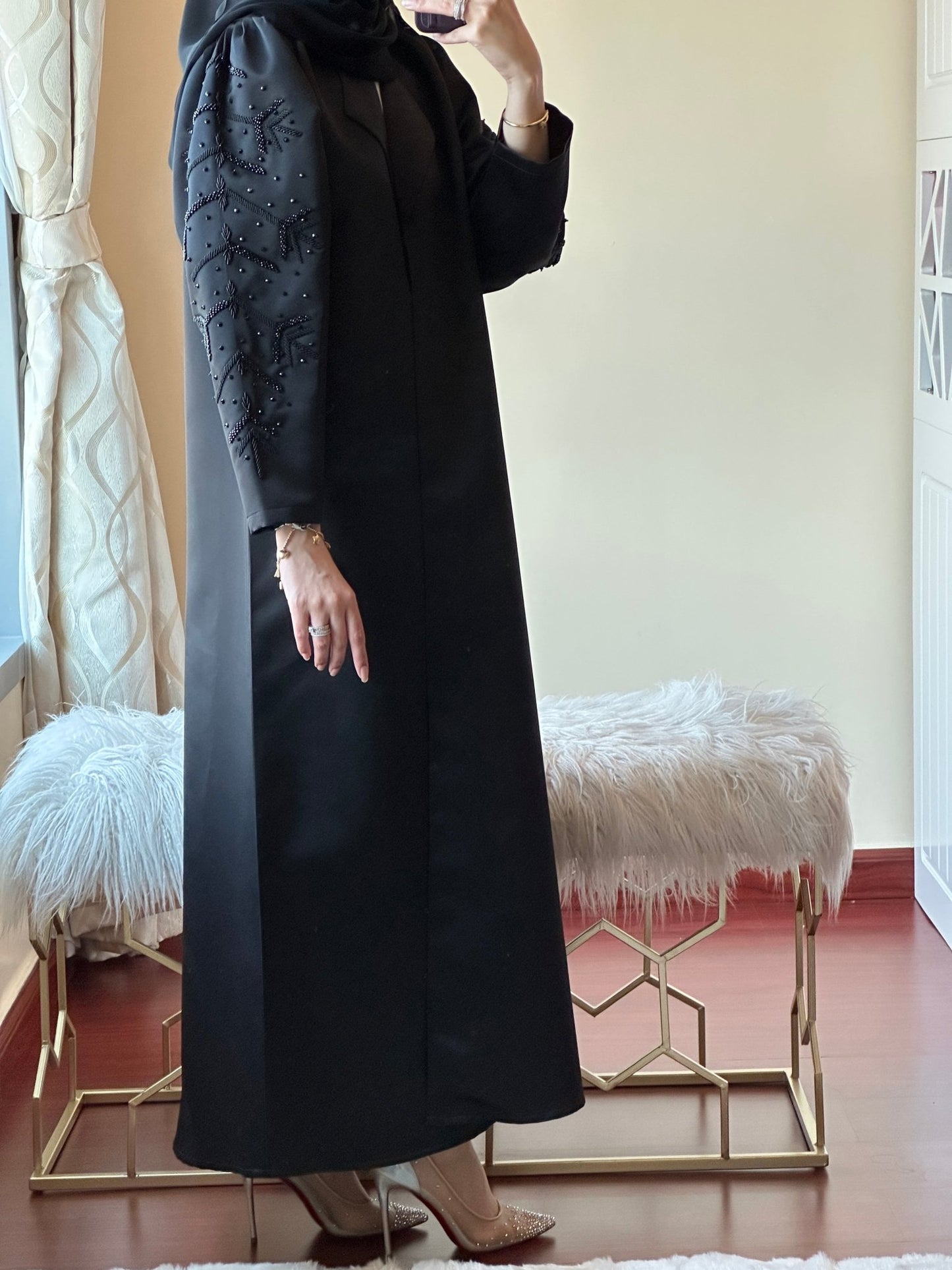 C - Ramadan - Eid - Black - Abaya - 26