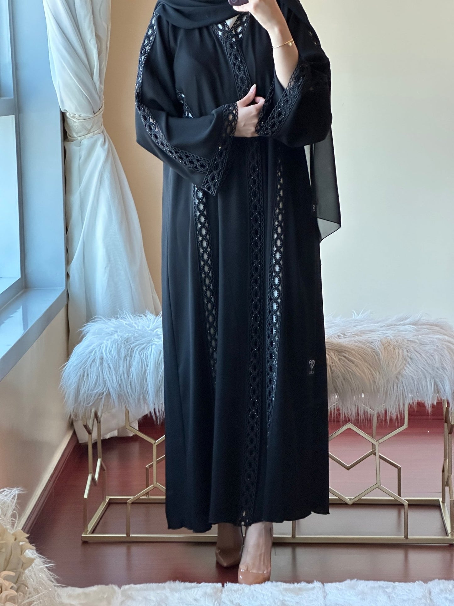 C - Ramadan - Eid - Black - Abaya - 30