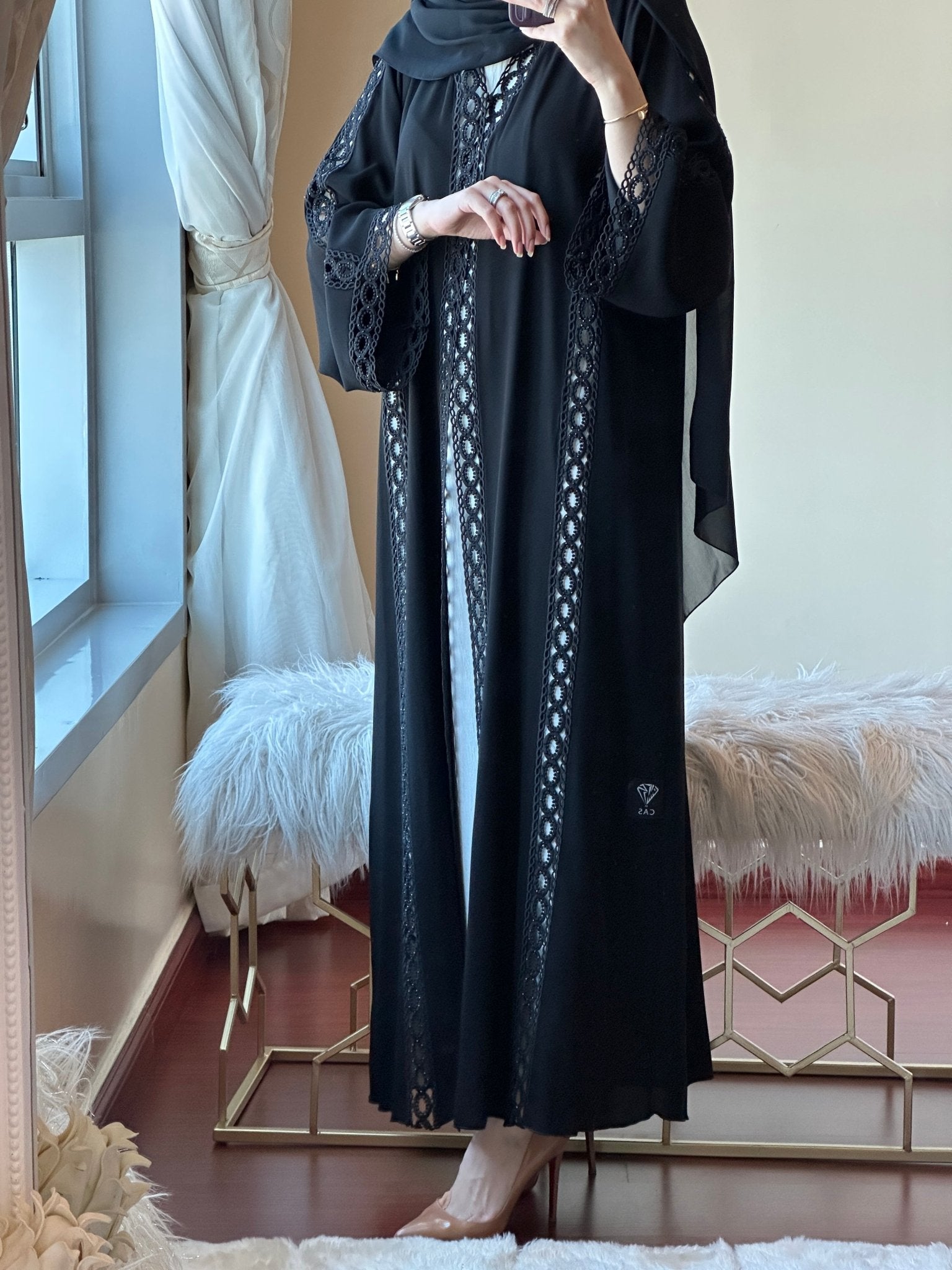 C - Ramadan - Eid - Black - Abaya - 30