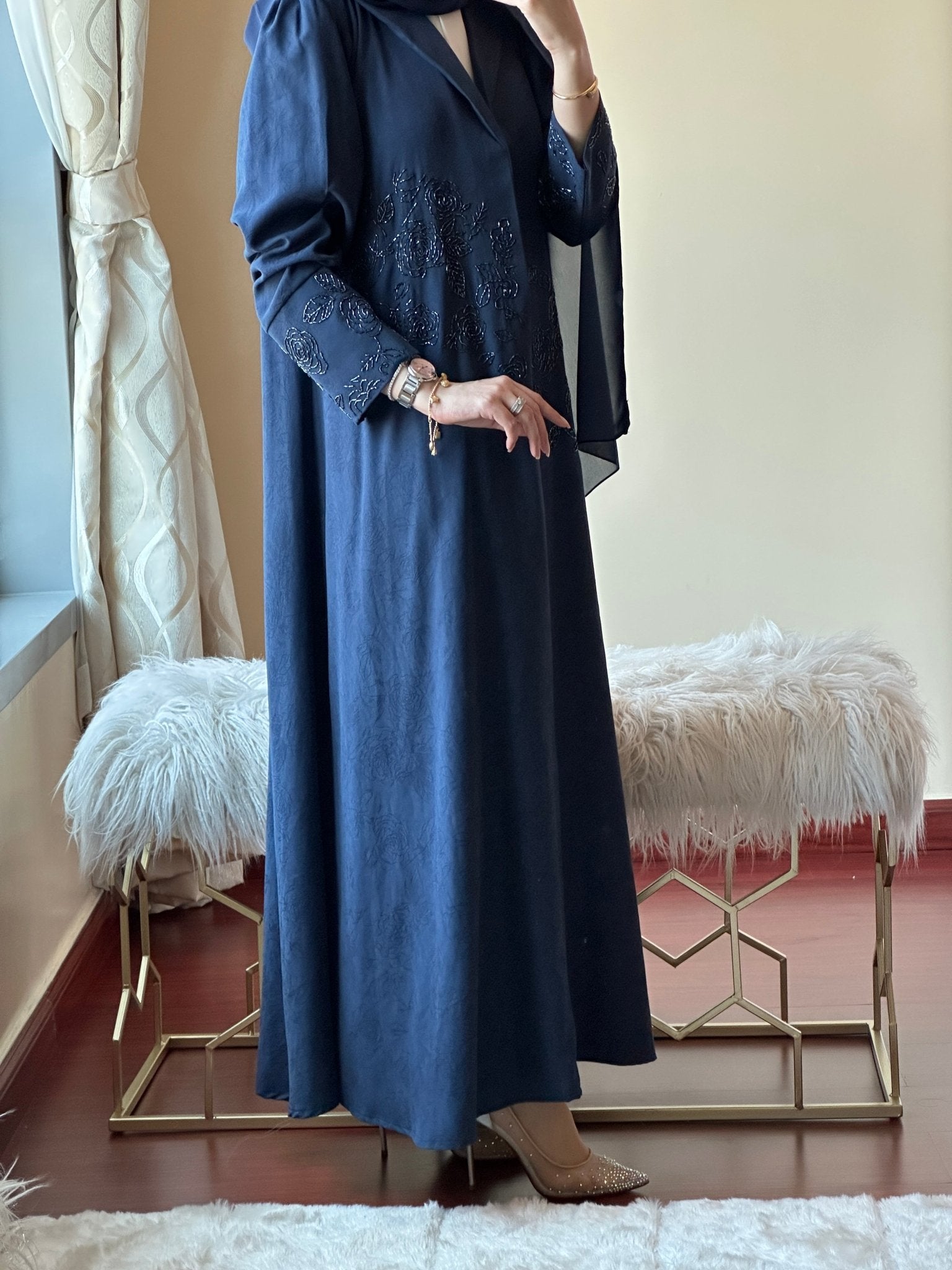 C - Ramadan - Eid - Blue - Abaya - 18