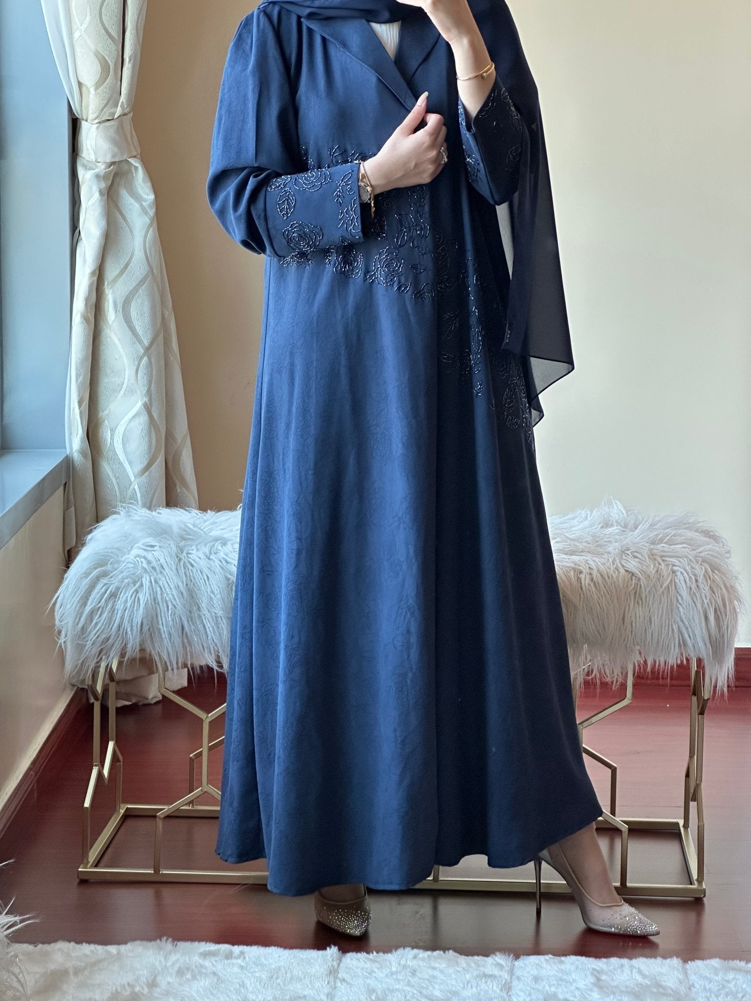 C - Ramadan - Eid - Blue - Abaya - 18