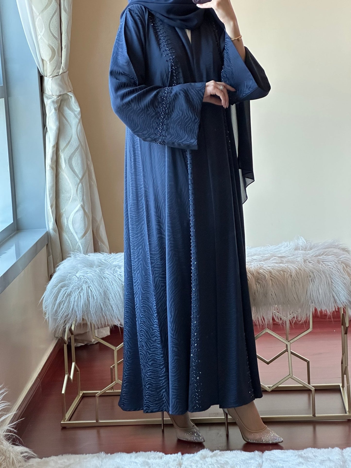 C - Ramadan - Eid - Blue - Abaya - 21