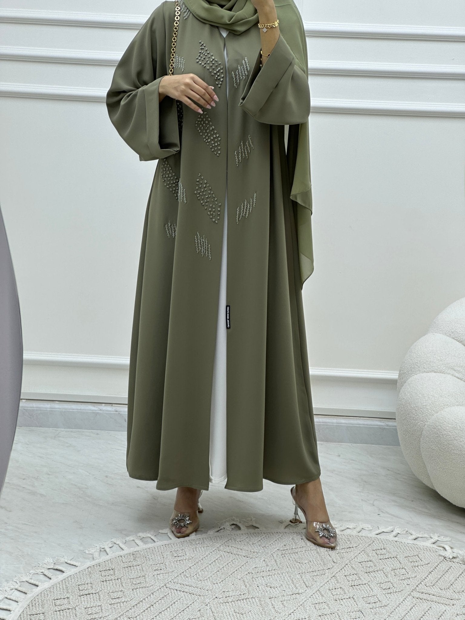 C Ramadan Green Eid Abaya