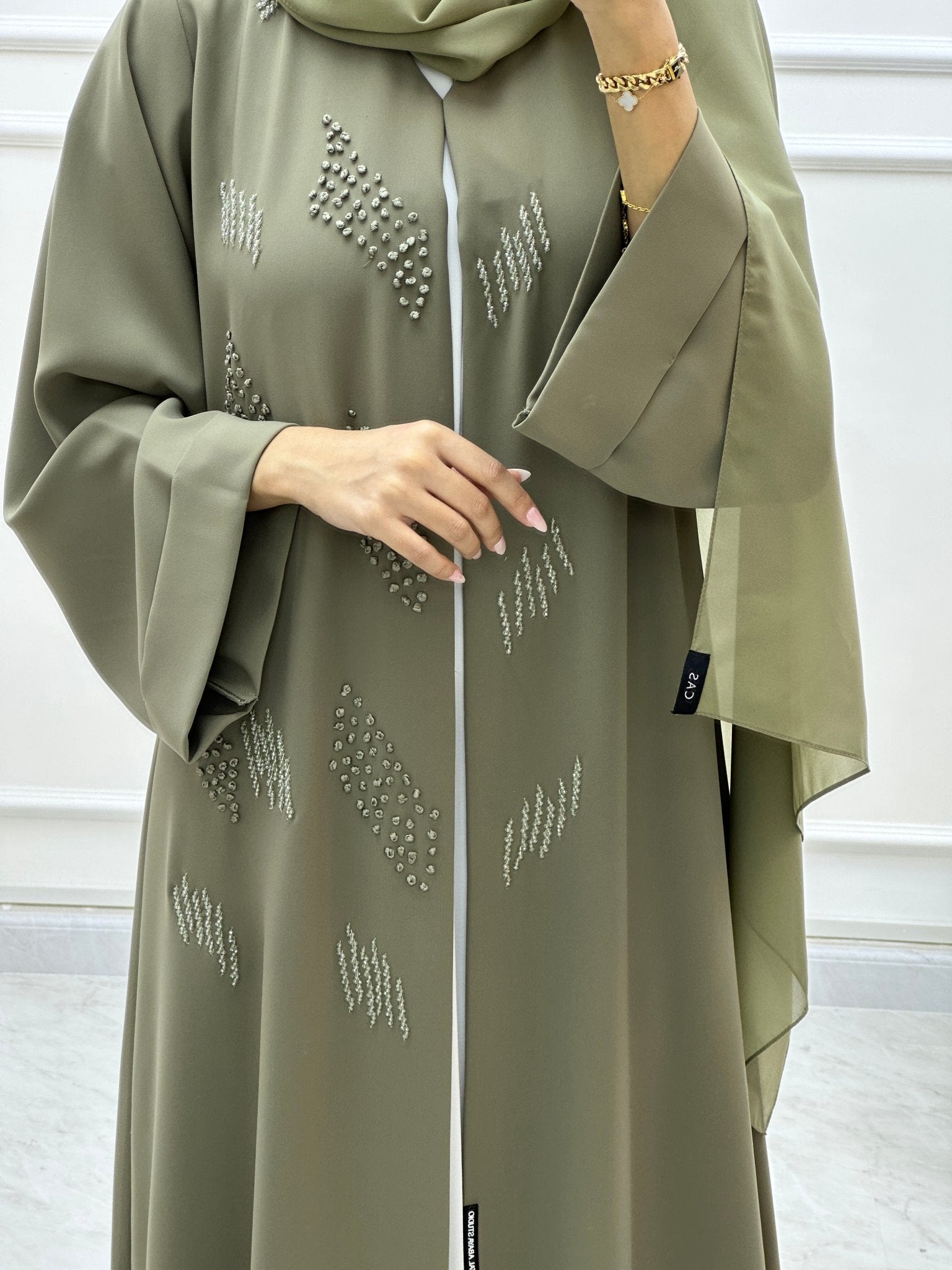 C Ramadan Green Eid Abaya