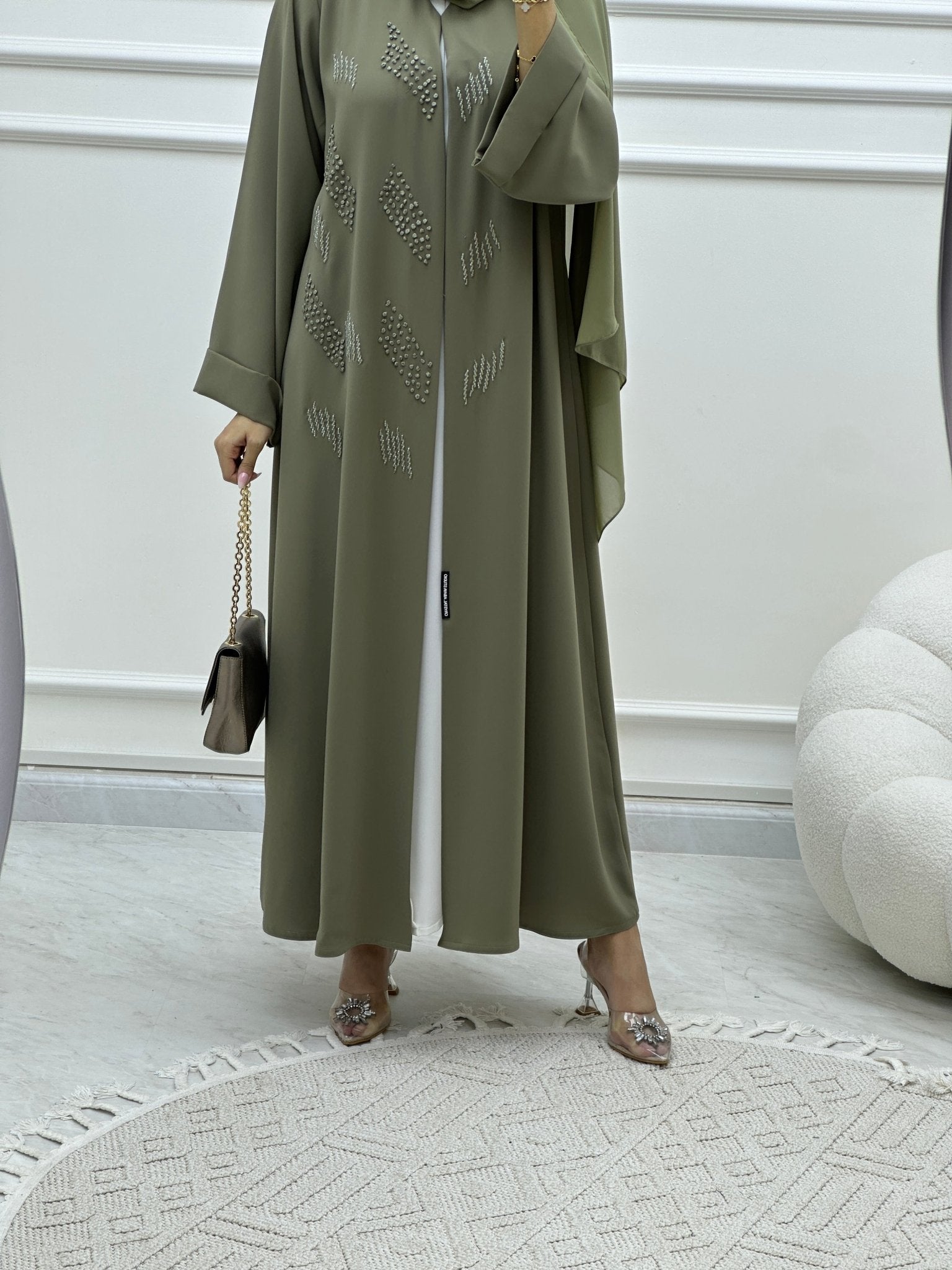 C Ramadan Green Eid Abaya