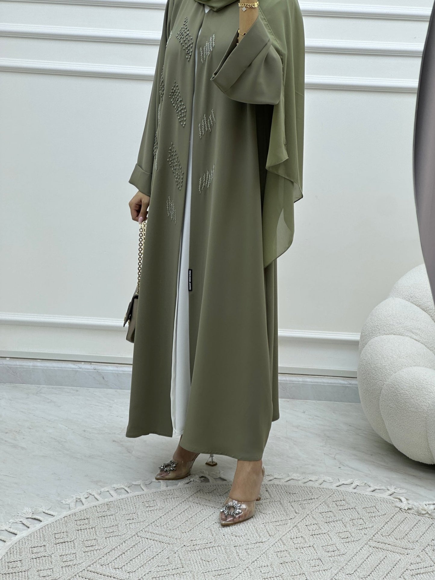 C Ramadan Green Eid Abaya