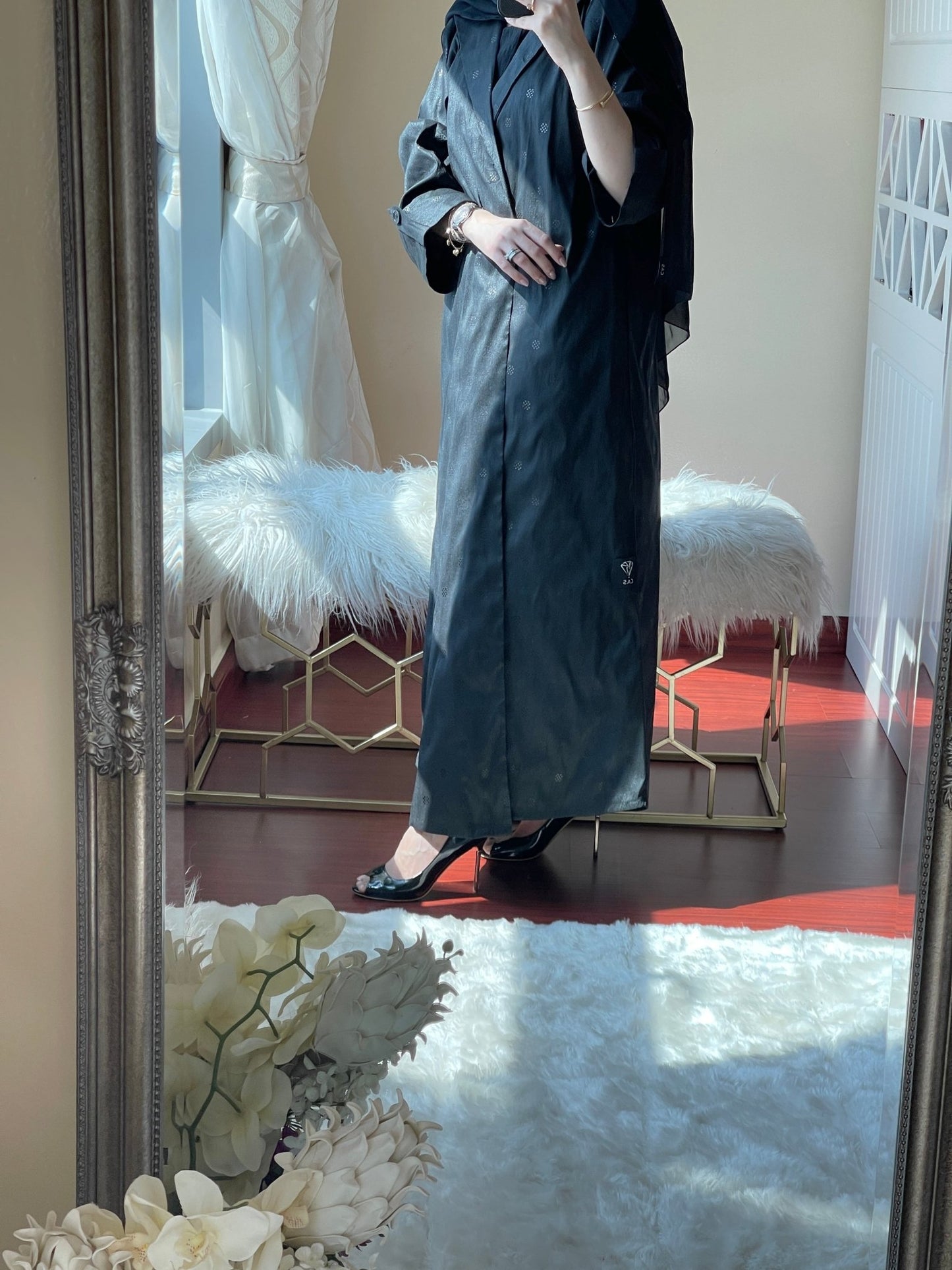 C - Raw - Silk - Abaya - Set