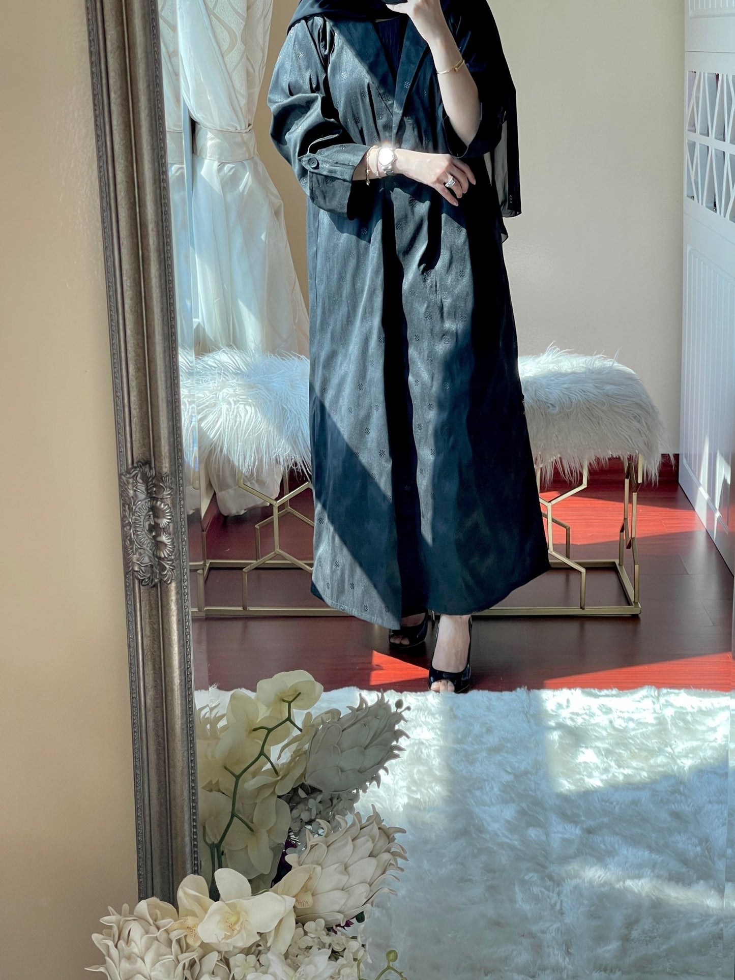 C - Raw - Silk - Abaya - Set